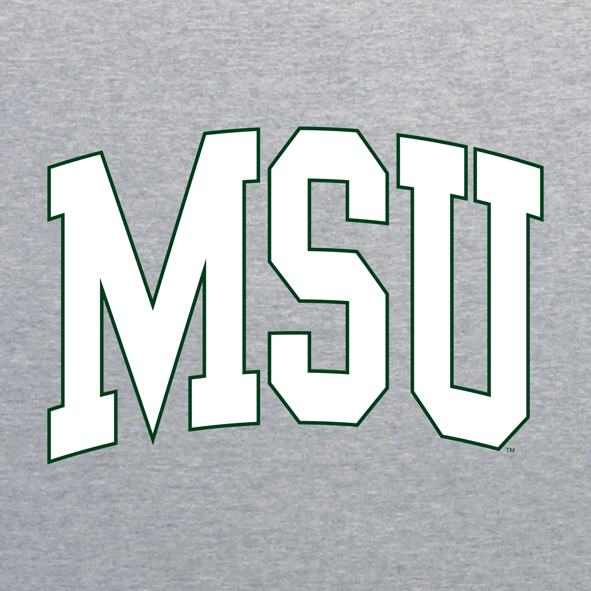 Michigan State University Spartans Mega Arch T-Shirt - Sport Grey - Image 2