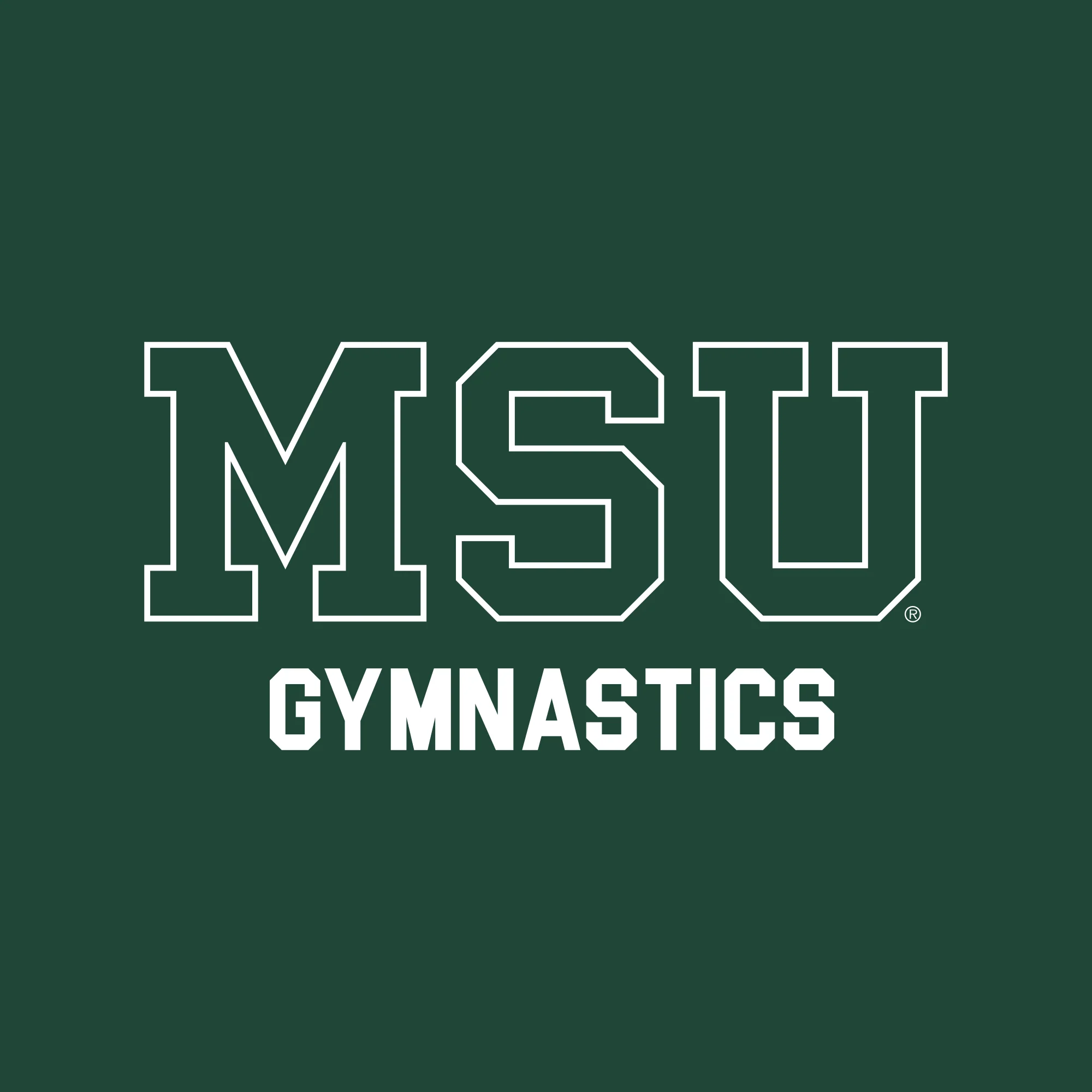 MSU Sparty Gymnastics Mascot Mark LC Zip Hoodie - Forest - Image 4