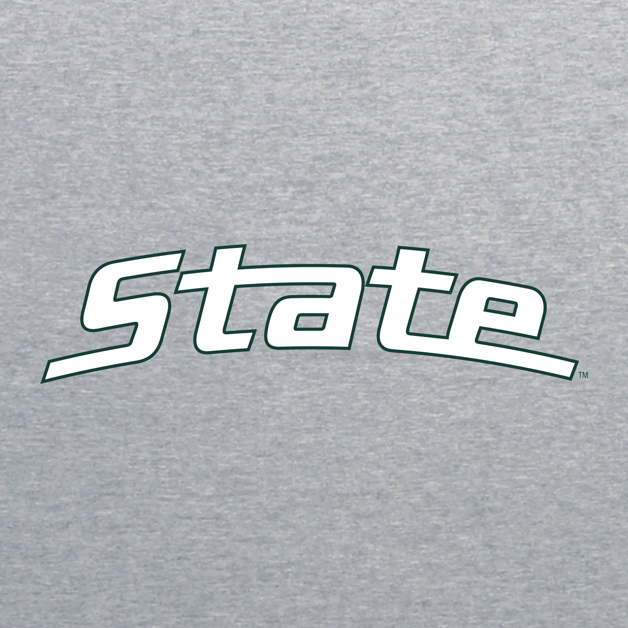 MSU Sparty Logo Script Zip Hoodie - Sport Grey - Image 4