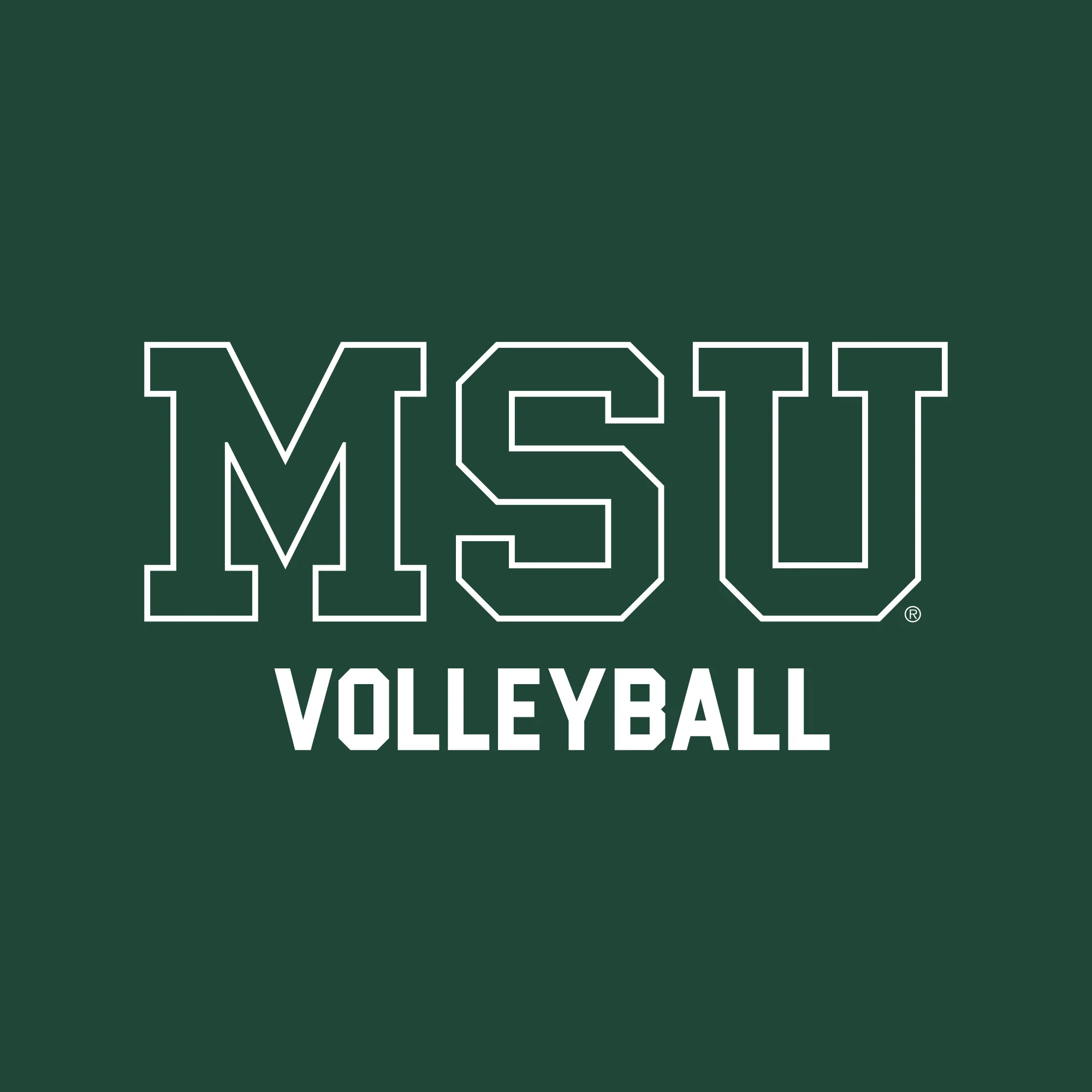 MSU Sparty Volleyball Mascot Mark LC Zip Hoodie - Forest - Image 4