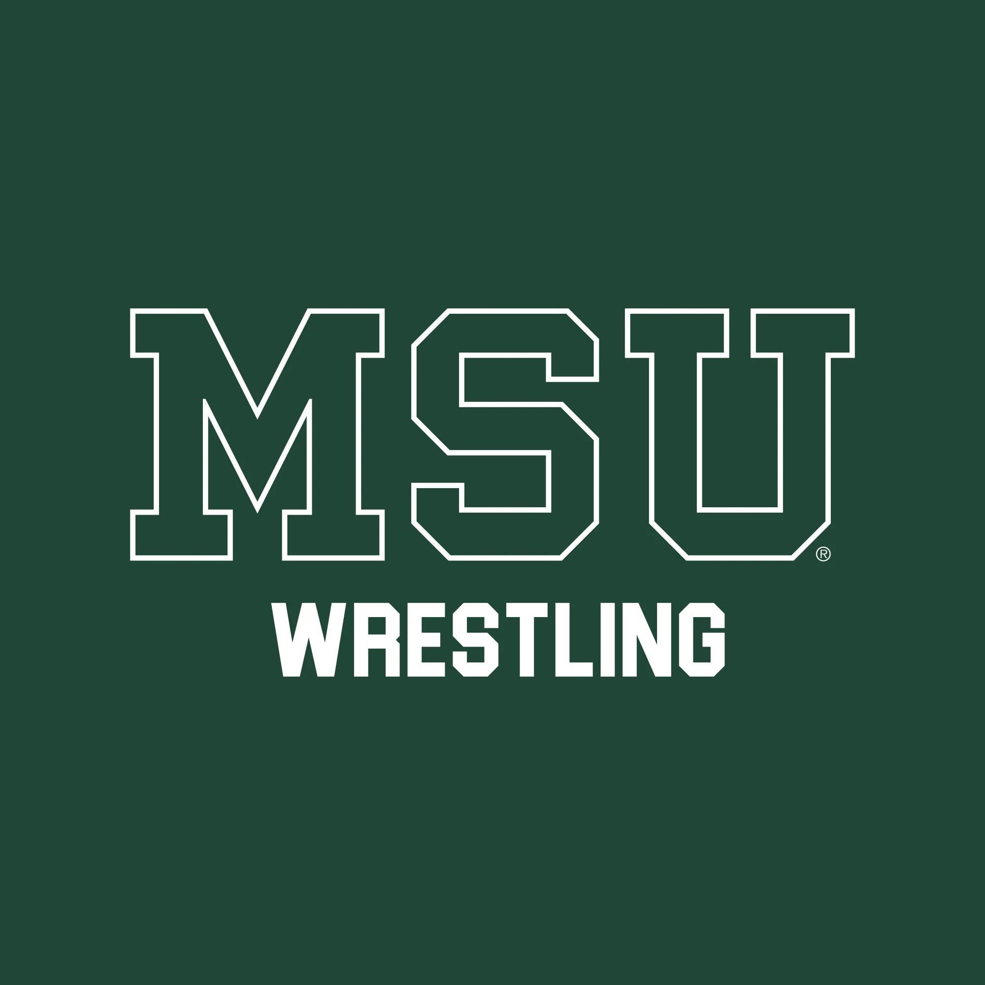 MSU Sparty Wrestling Mascot Mark LC Zip Hoodie - Forest - Image 4
