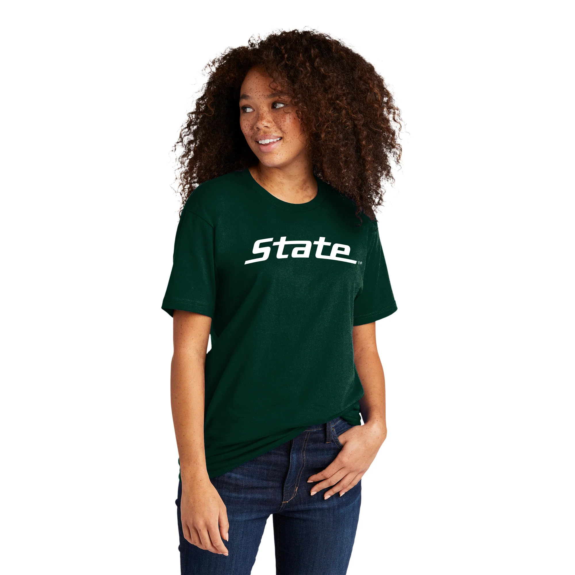 MSU State Wordmark NLA T-Shirt - Forest - Image 4