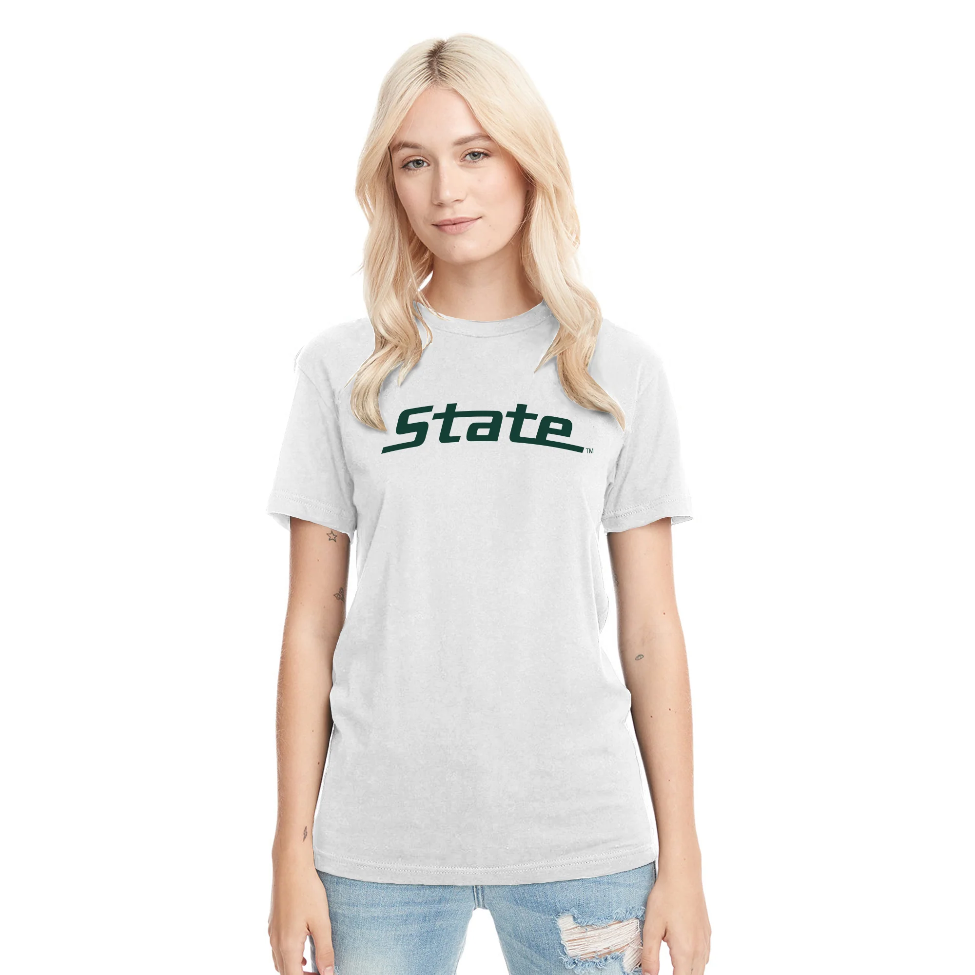 MSU State Wordmark NLA Triblend T-Shirt - Image 5