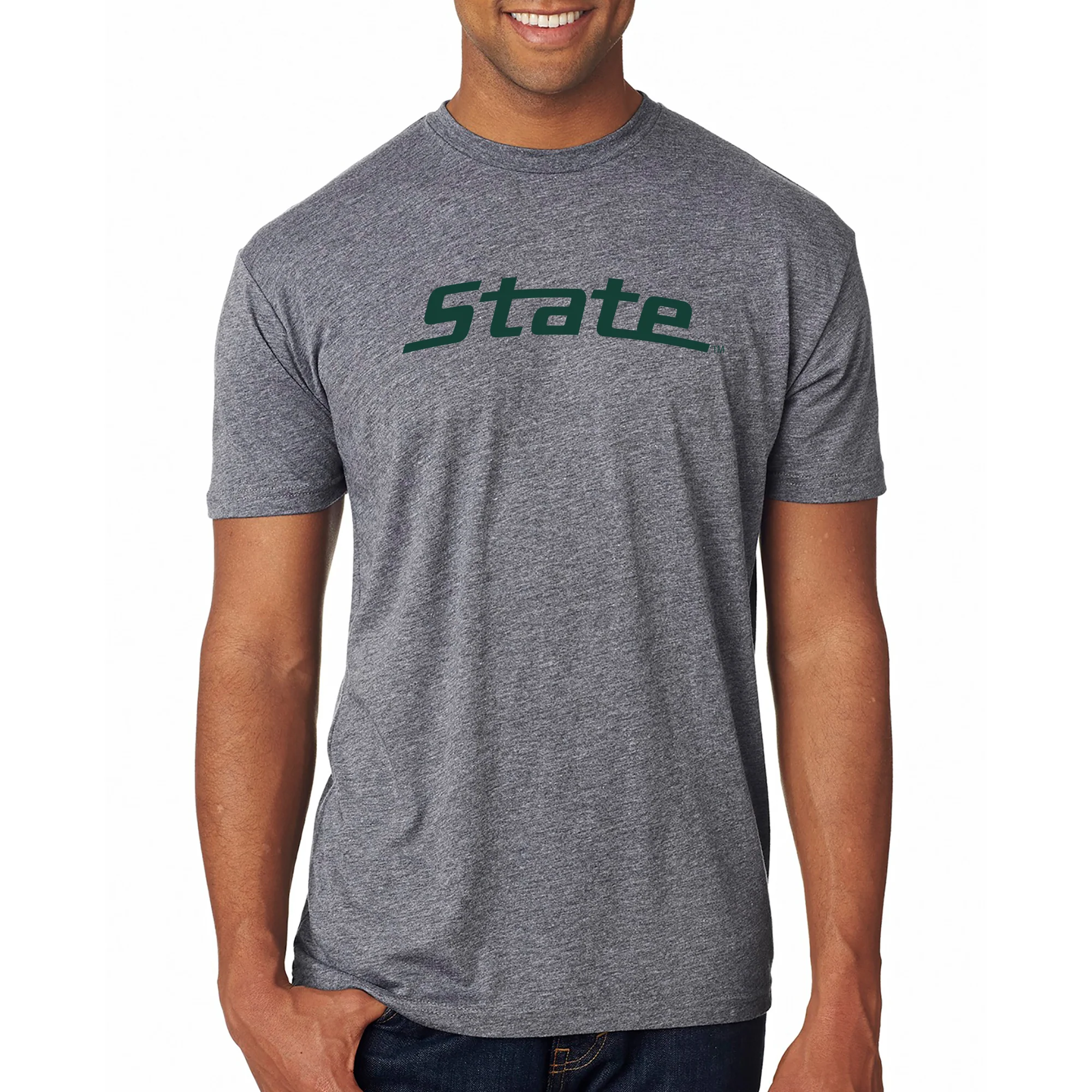 MSU State Wordmark NLA Triblend T-Shirt - Image 7