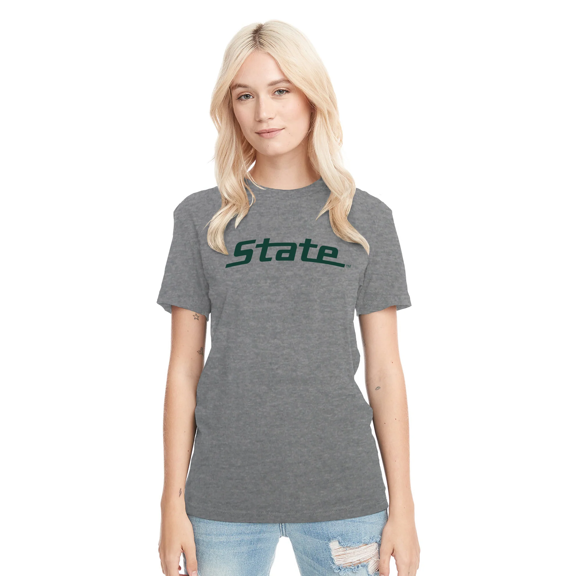 MSU State Wordmark NLA Triblend T-Shirt - Image 8