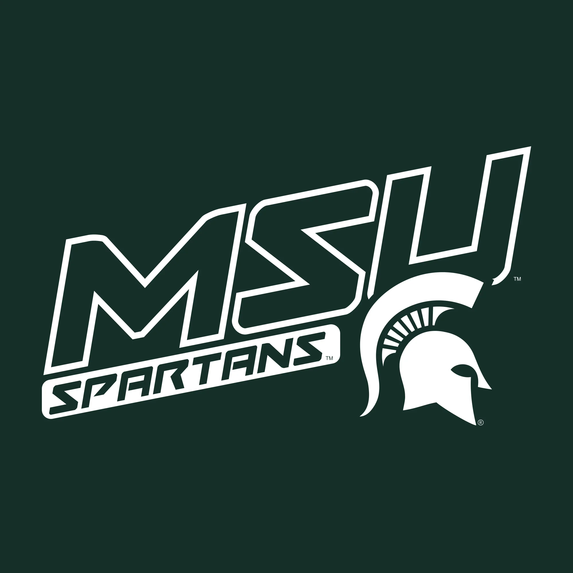 MSU Warrior Slant T-Shirt - Forest - Image 2