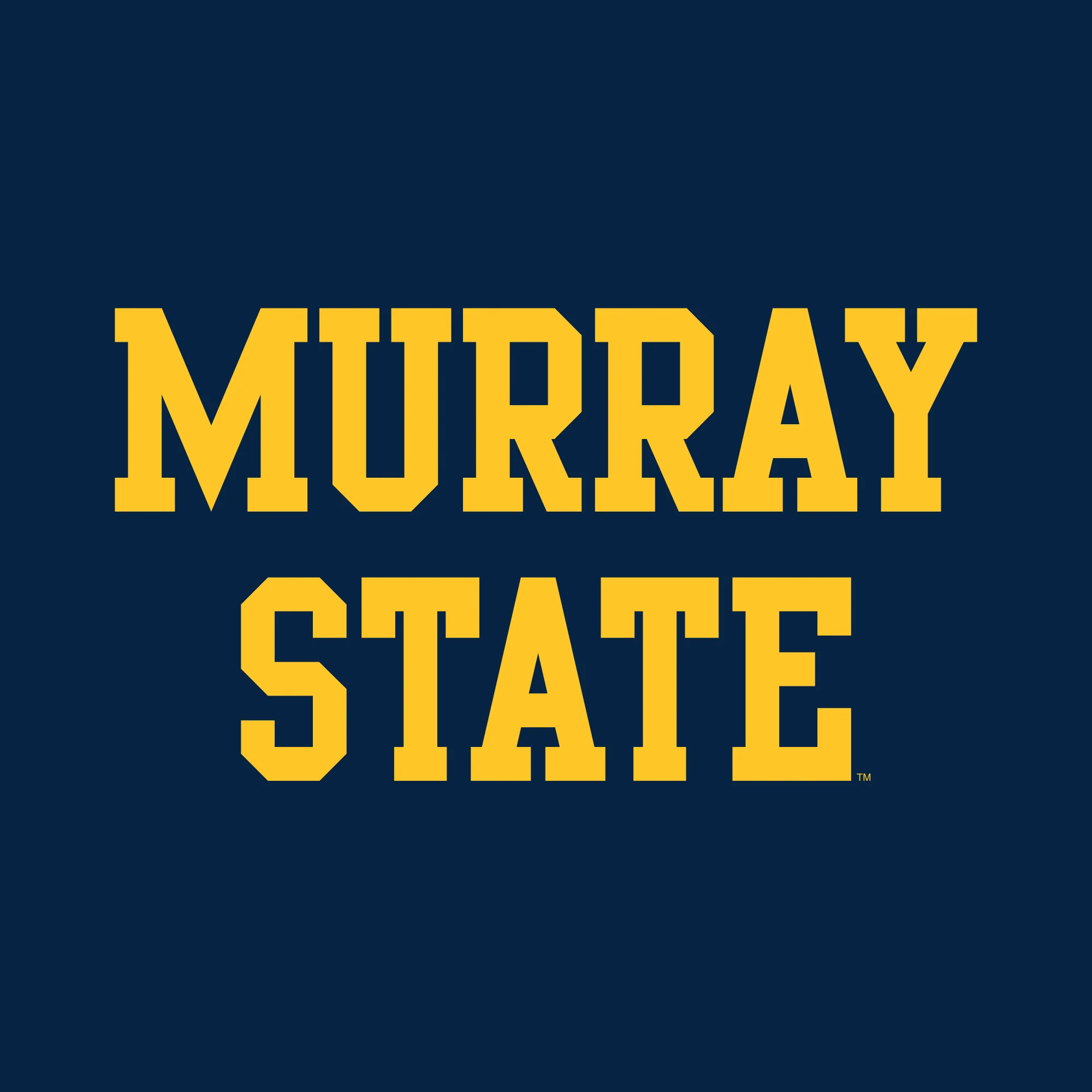 Murray State University Racers Basic Block Short Sleeve T Shirt - Navy - Image 2