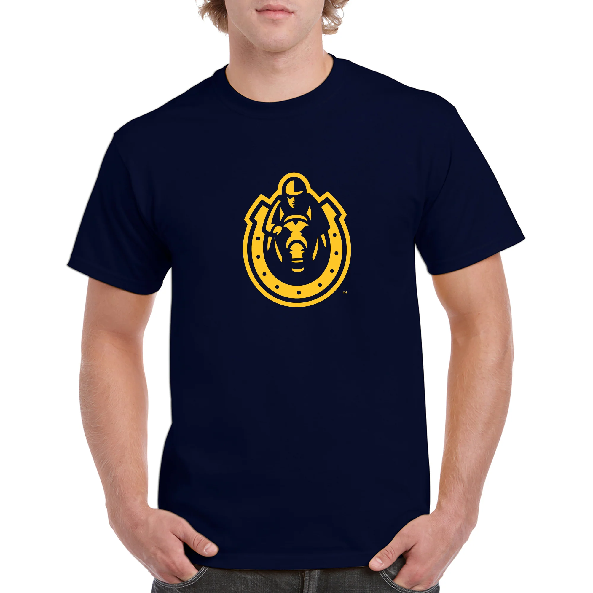 Murray State University Racers Primary Logo Short Sleeve T Shirt - Navy - Image 3