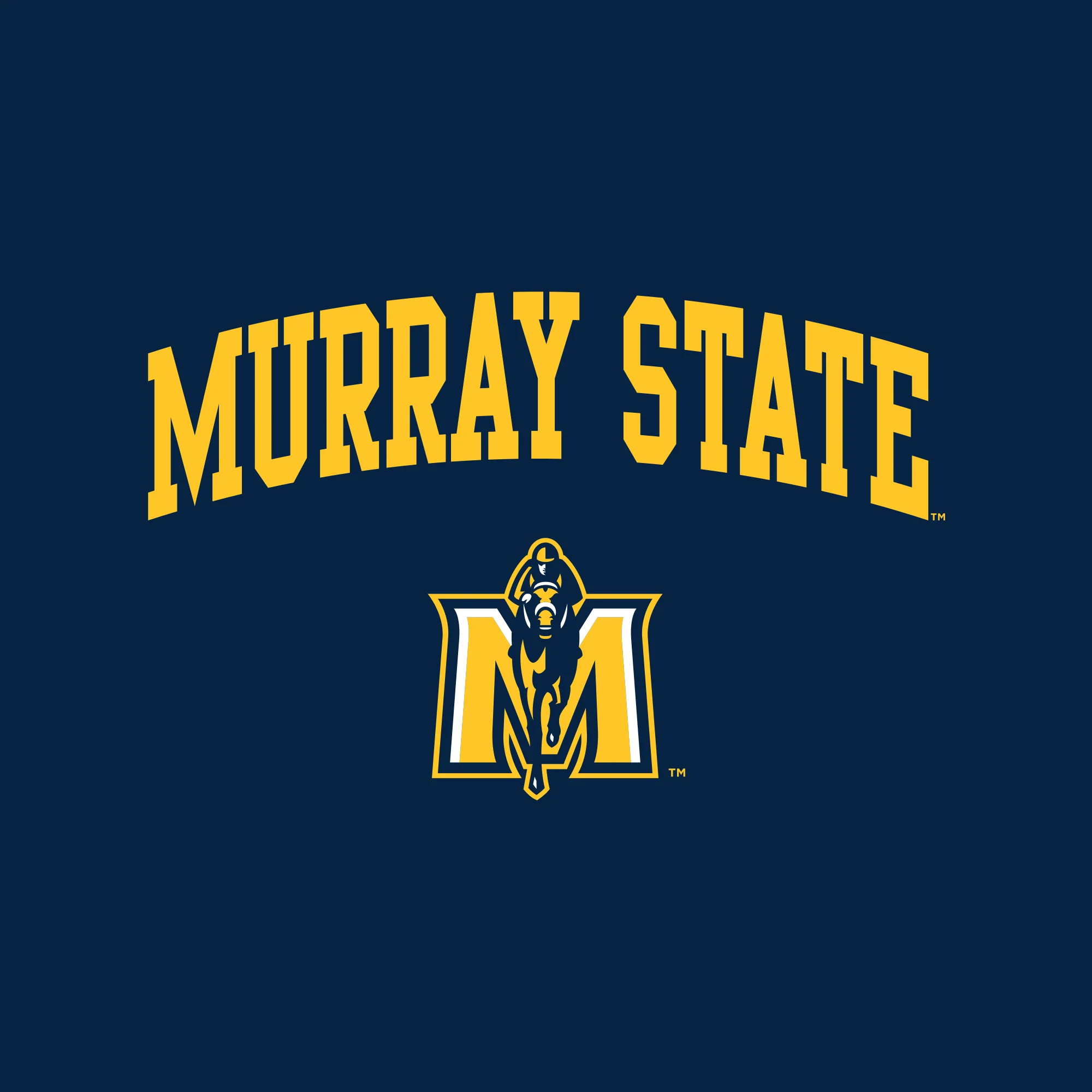 Murray State University Racers Arch Logo Toddler Short Sleeve T Shirt - Navy - Image 2