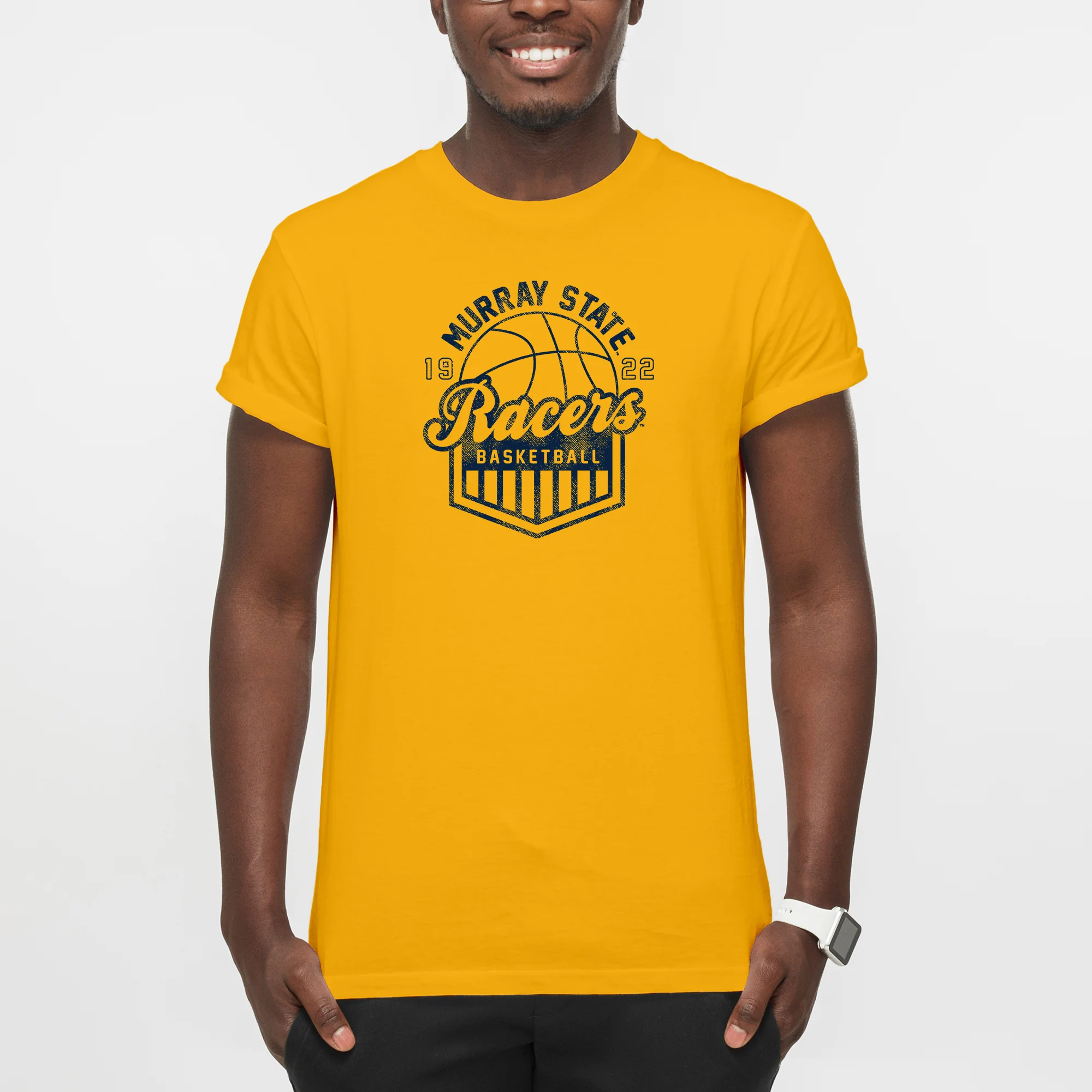 Murray State Racers Basketball Shield T-Shirt - Gold - Image 3