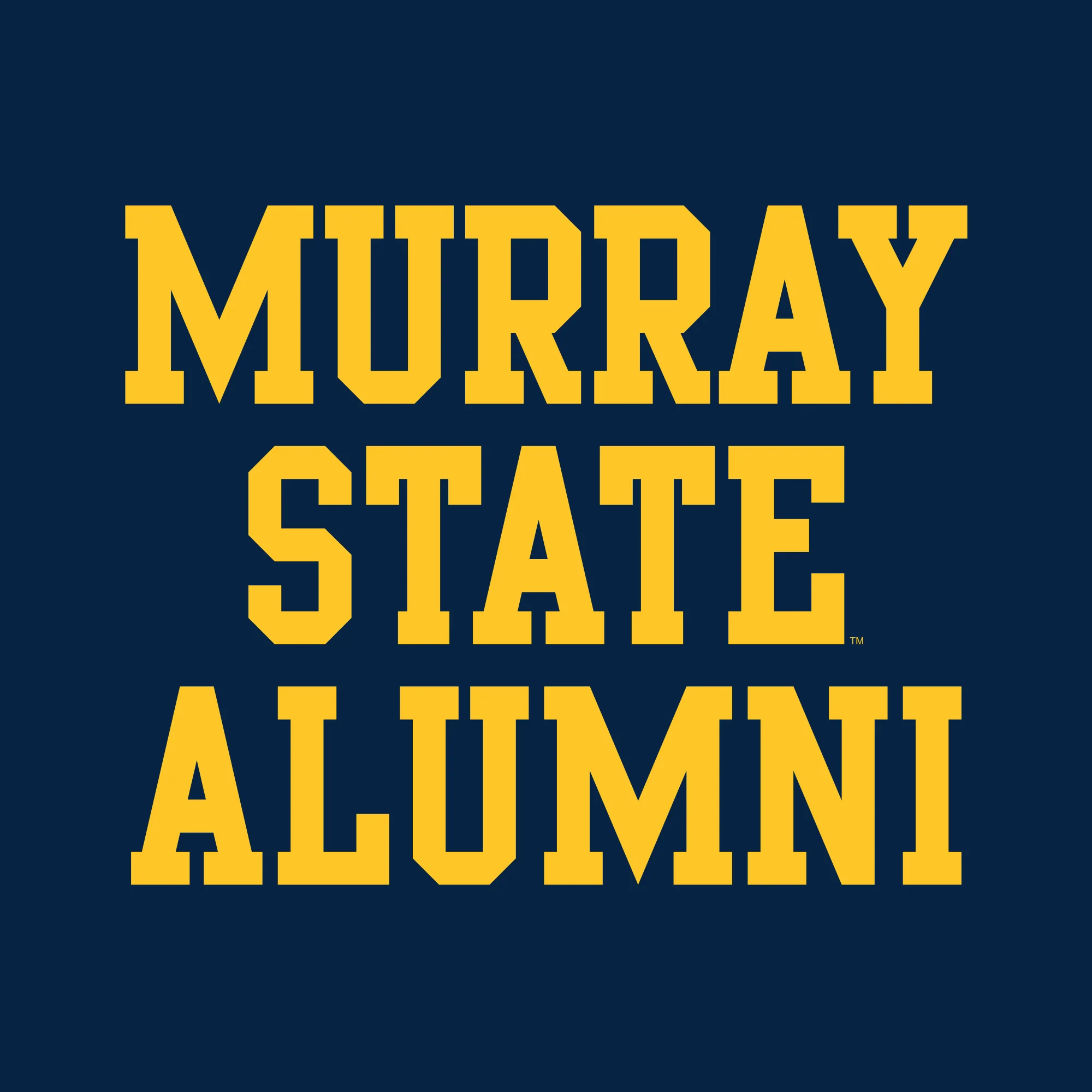 Murray State University Racers Alumni Basic Block Short Sleeve T Shirt - Navy - Image 2