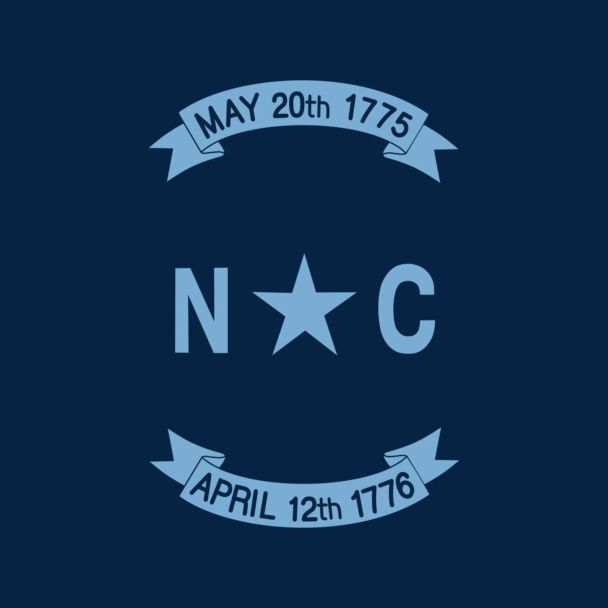 NC Flag Toddler T-Shirt - Navy - Image 2