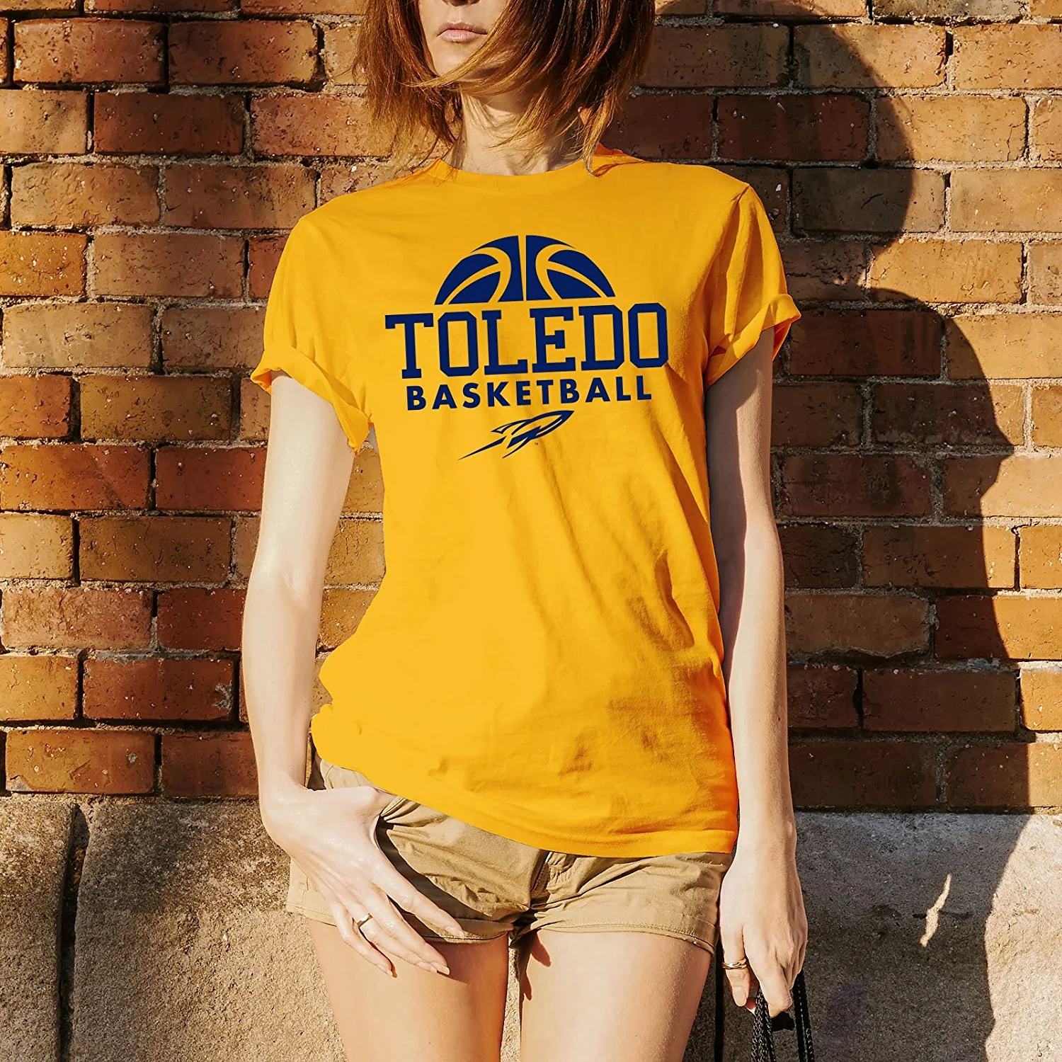 University of Toledo Rockets Basketball Hype Short Sleeve - Gold - Image 4