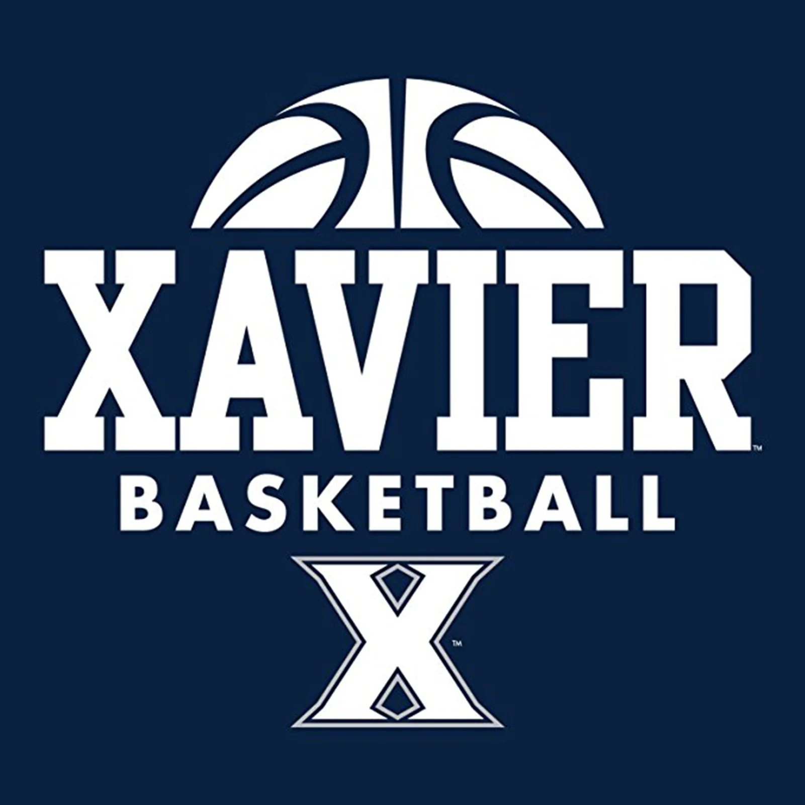 Xavier University Musketeers Basketball Hype Short Sleeve T Shirt - Navy - Image 2