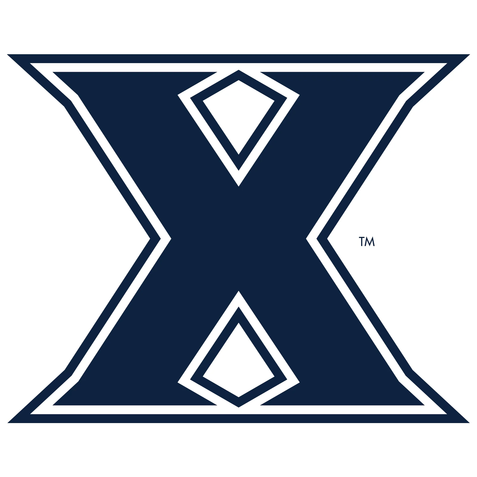 Xavier University Musketeers Primary Logo Short Sleeve T Shirt - White - Image 2