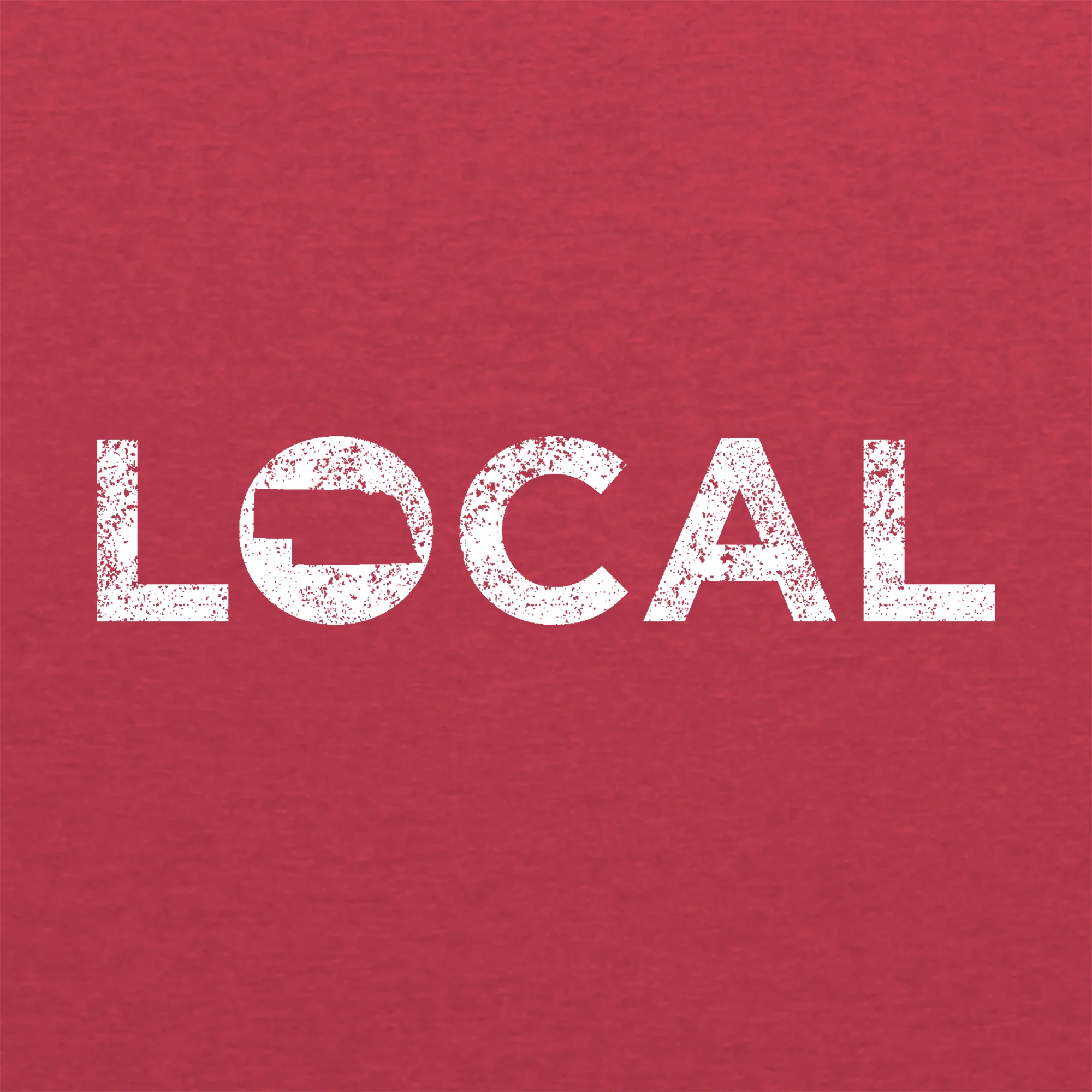 Nebraska Local Triblend T-Shirt - Vintage Red - Image 2