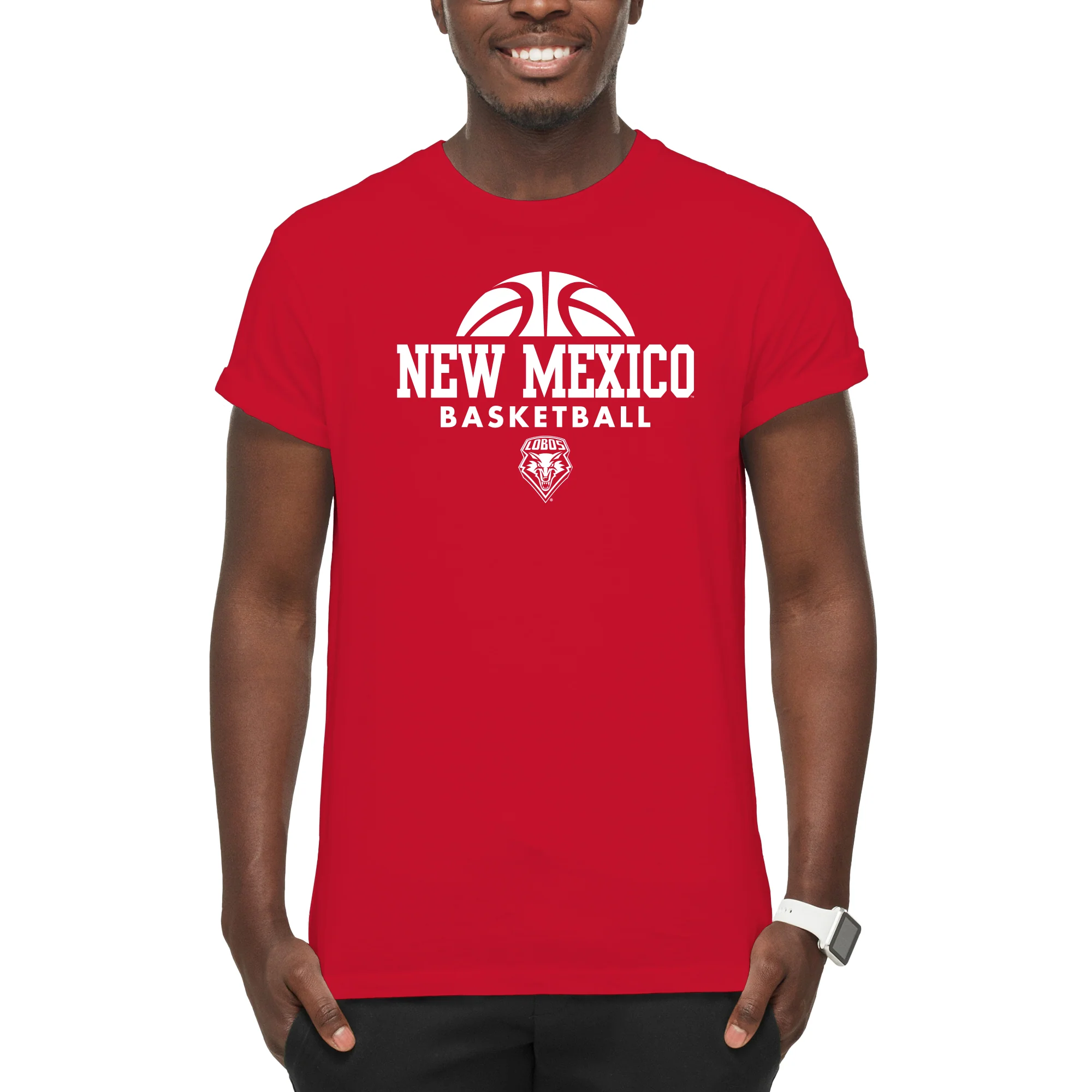 New Mexico Basketball Hype T-Shirt - Red - Image 3