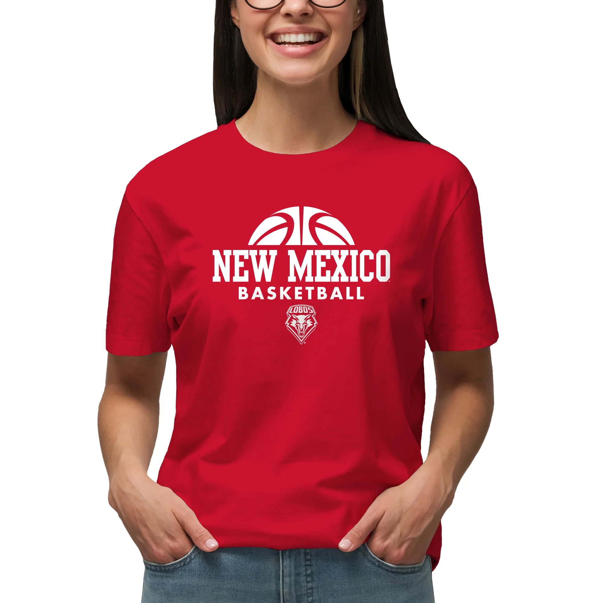 New Mexico Basketball Hype T-Shirt - Red - Image 4