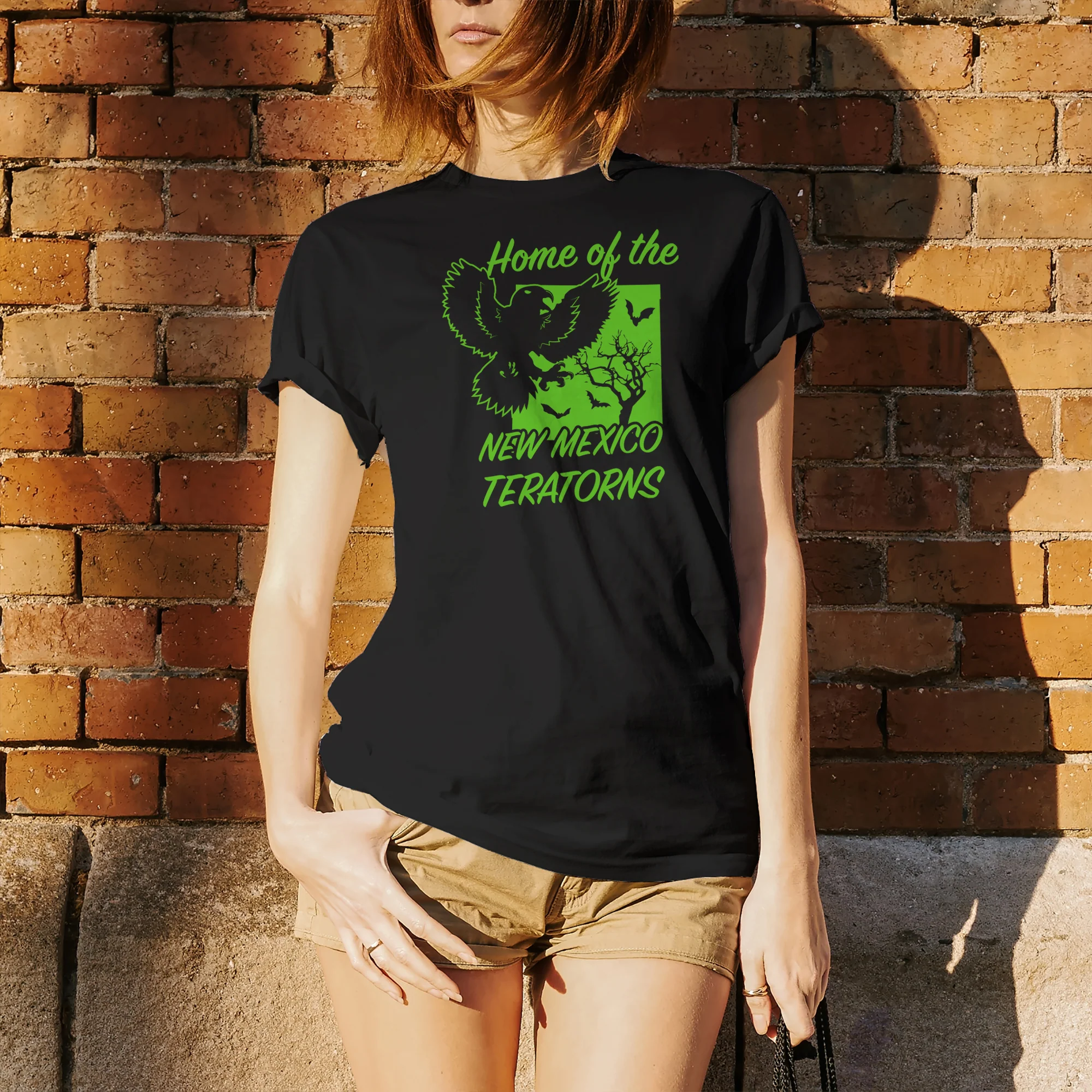 New Mexico Teratorns Cryptid T-Shirt - Black - Image 4