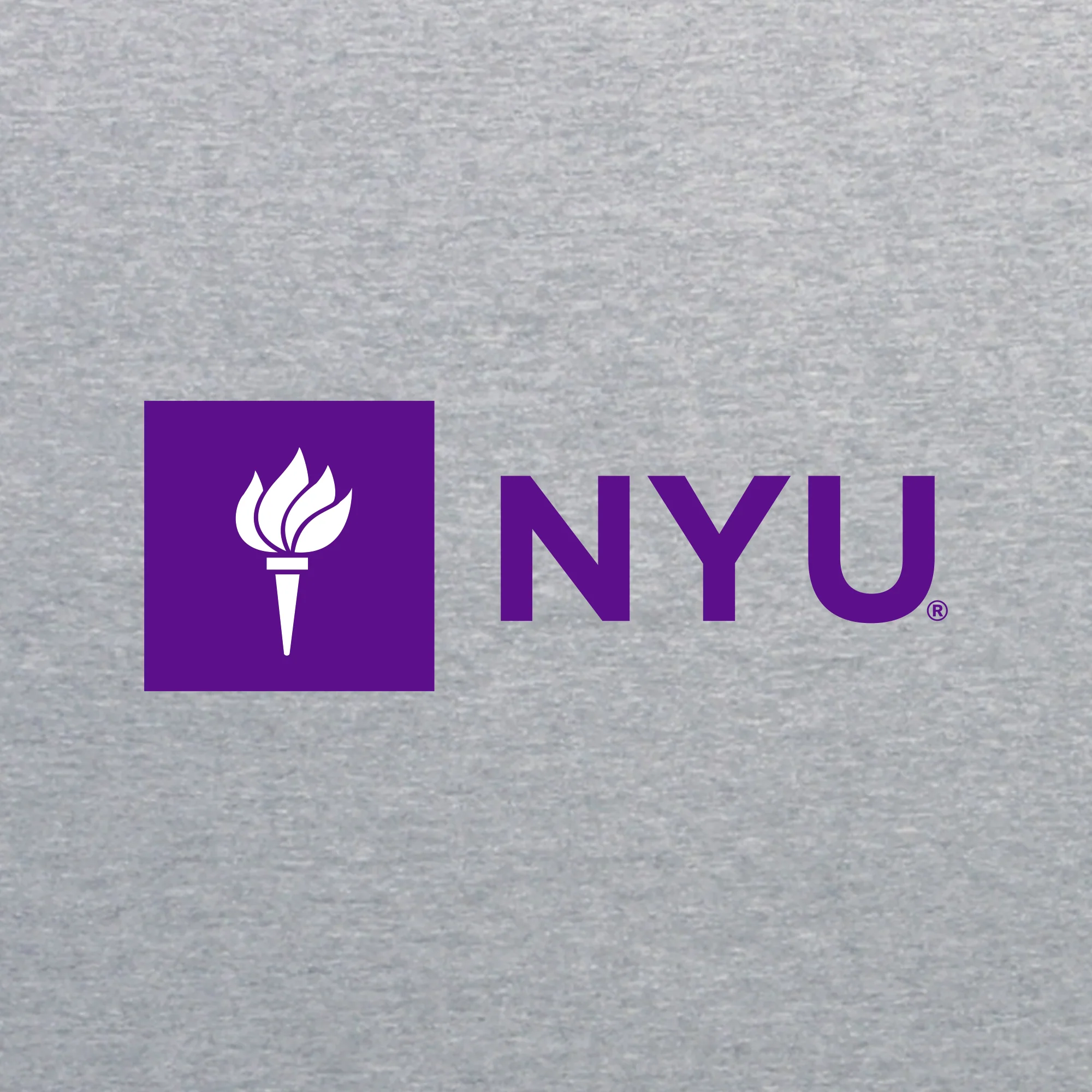 New York University Institutional Logo Long Sleeve - Sport Grey - Image 2