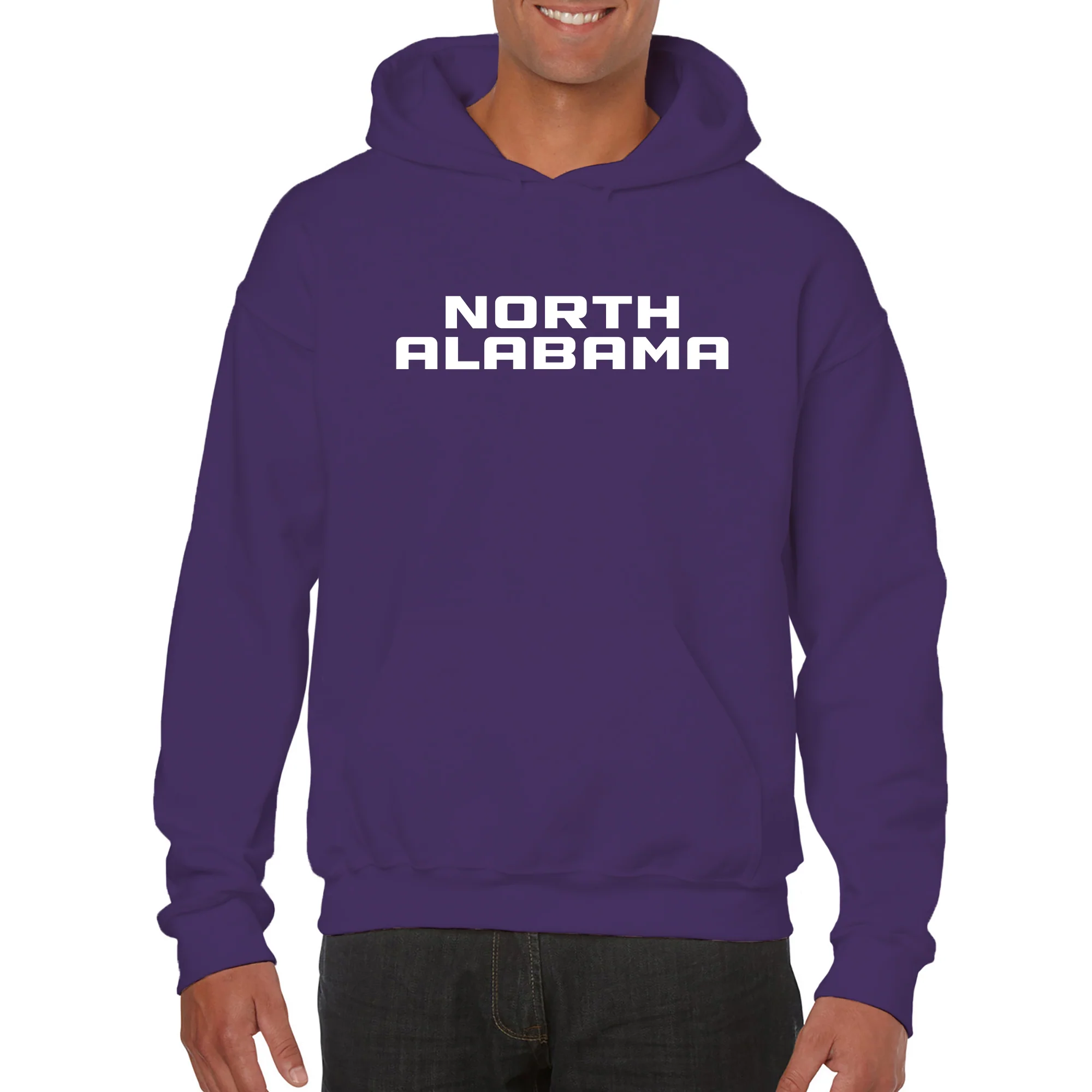 North Alabama Basic Block Hoodie - Purple - Image 3