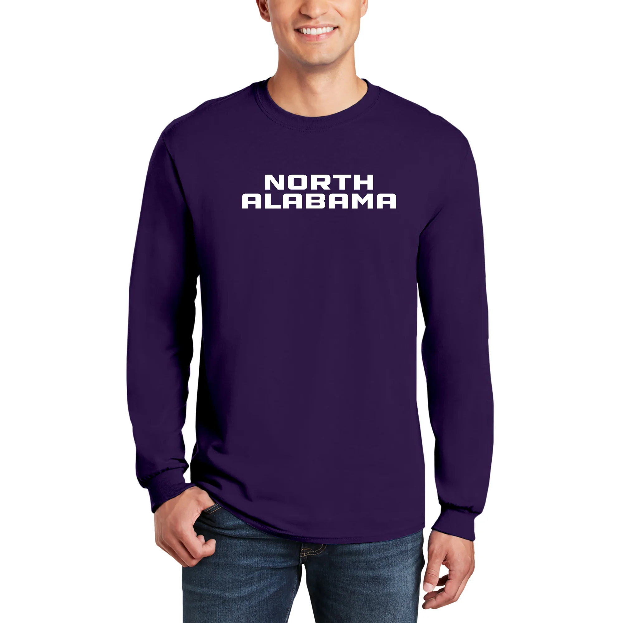North Alabama Basic Block Long Sleeve - Purple - Image 3