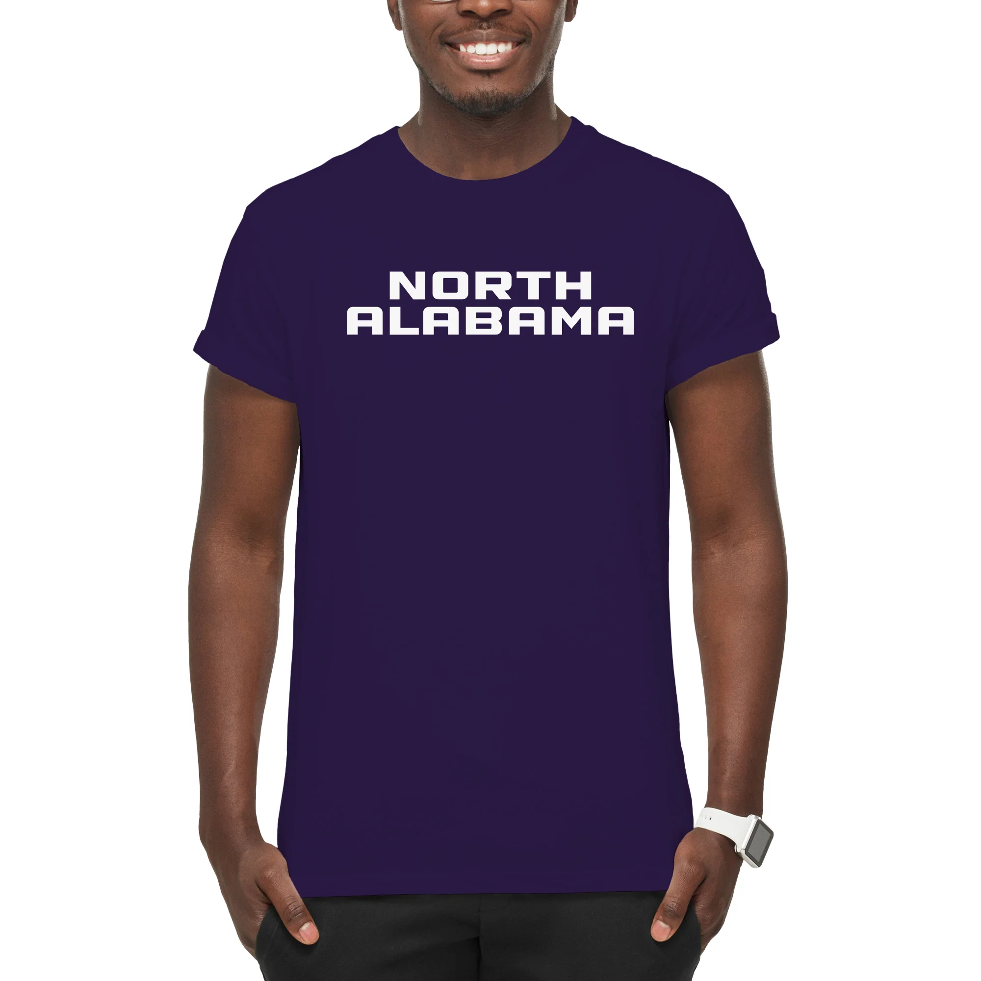 North Alabama Basic Block T-Shirt - Purple - Image 3