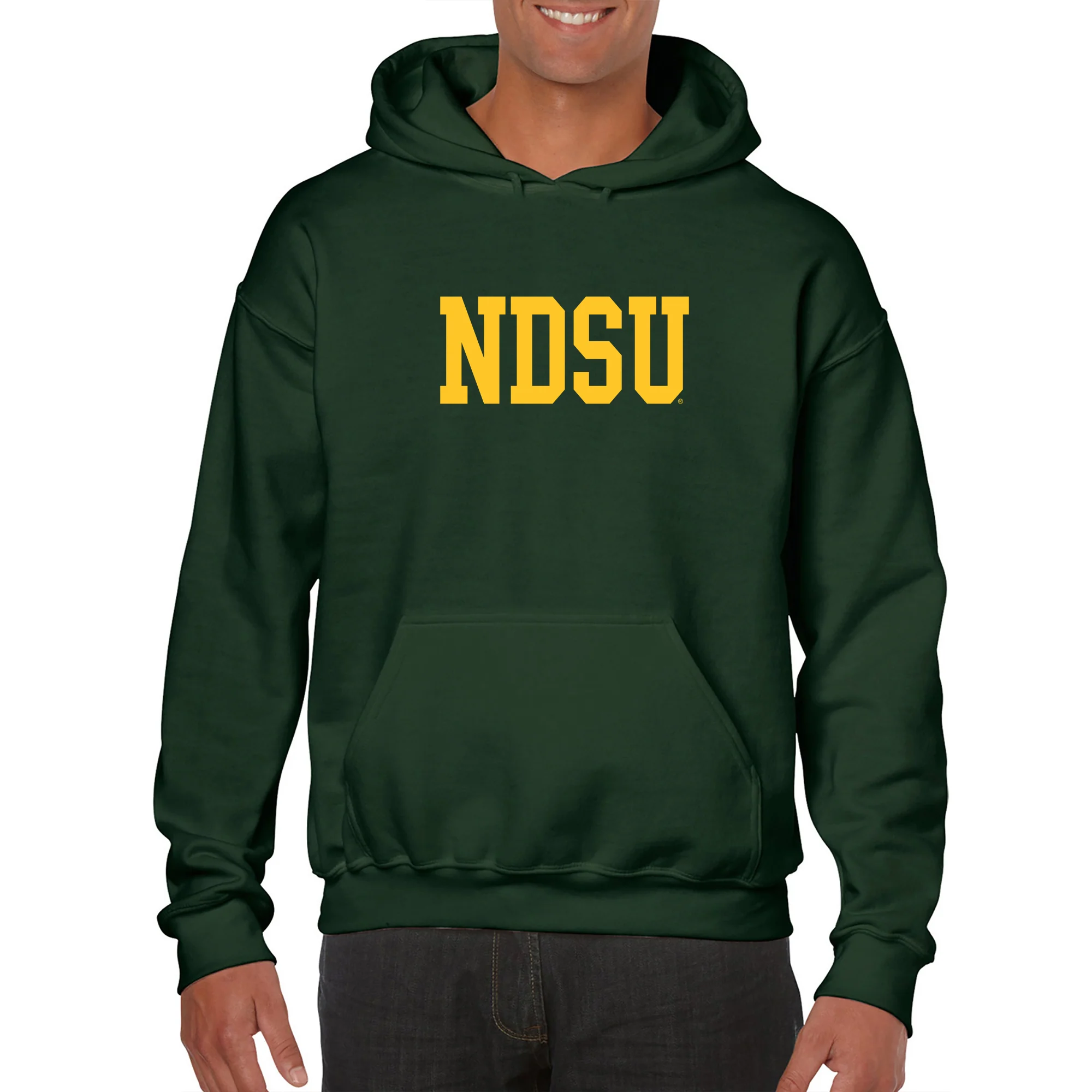 North Dakota State University Bison Basic Block Hoodie - Forest - Image 3