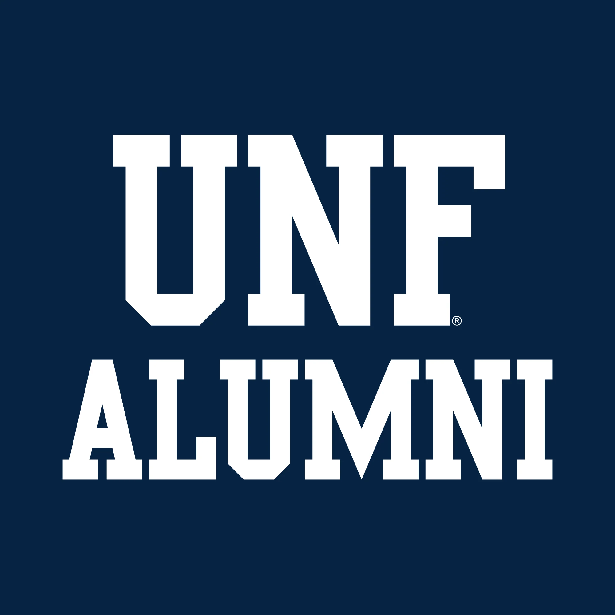 University of North Florida Ospreys Alumni Block Short Sleeve T Shirt - Navy - Image 2