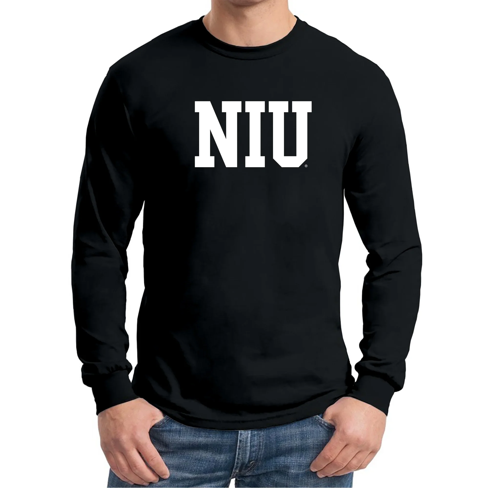 Northern Illinois Basic Block Long Sleeve - Black - Image 3