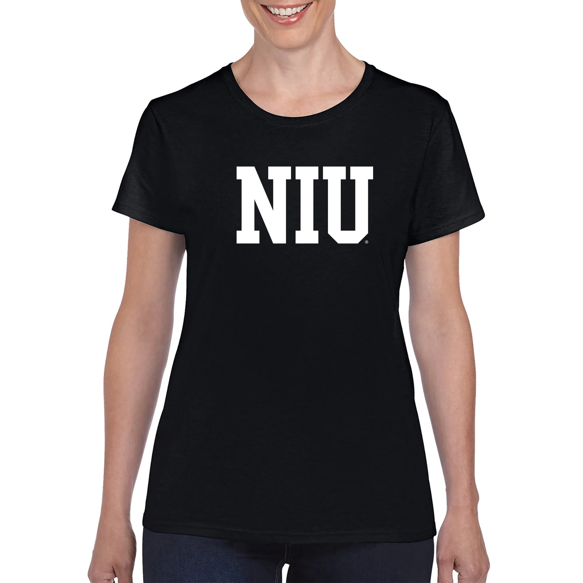 Northern Illinois Basic Block Women's T-Shirt - Black - Image 3