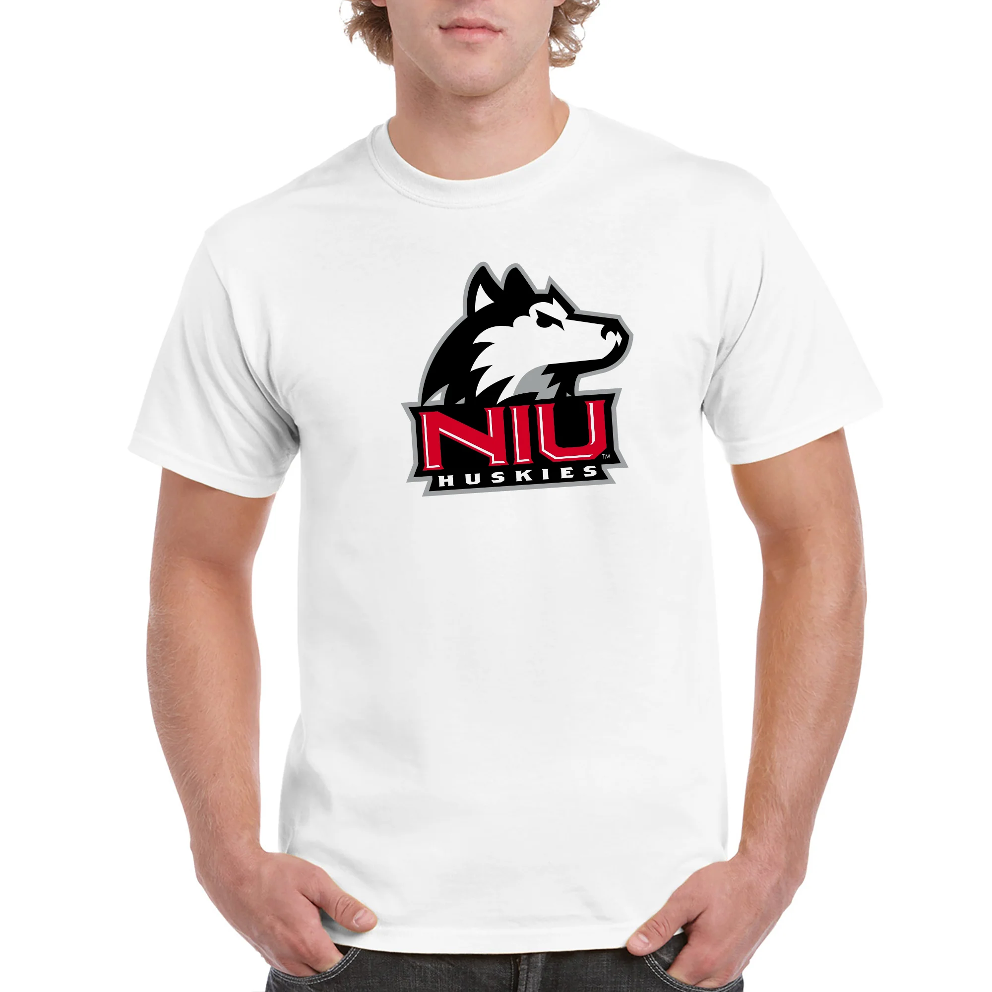 Northern Illinois Primary Logo T-Shirt - White - Image 3