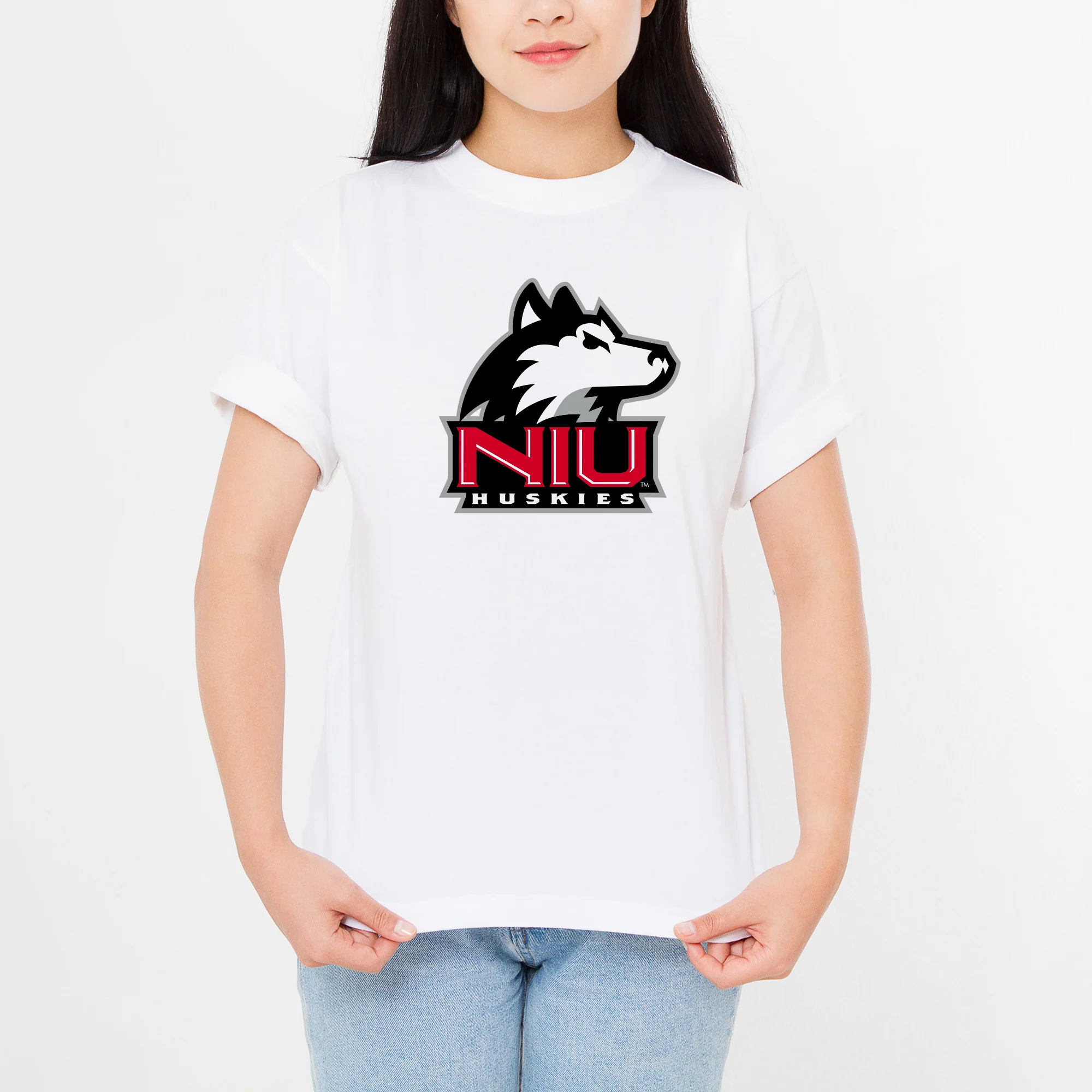 Northern Illinois Primary Logo T-Shirt - White - Image 4
