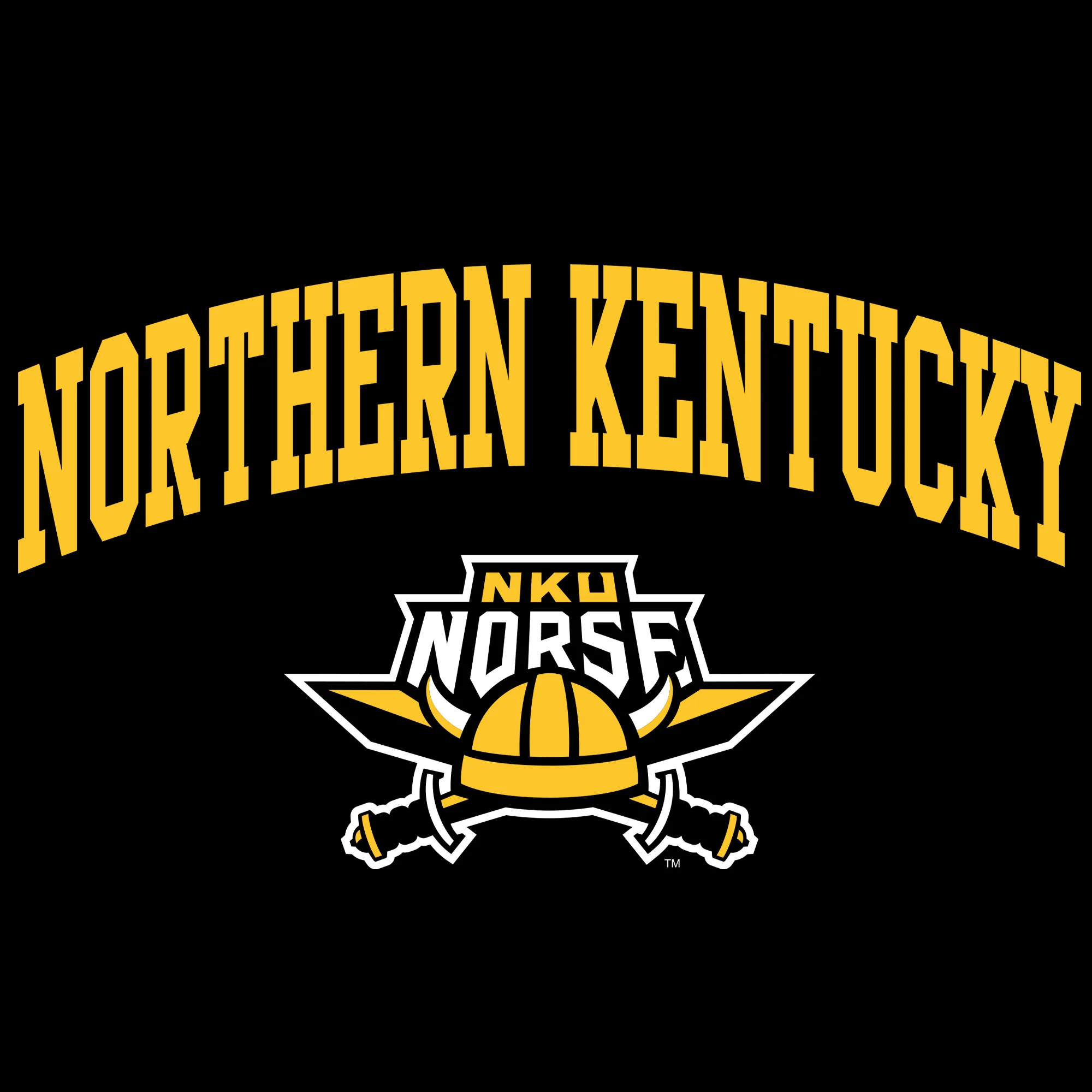 Northern Kentucky University Norse Arch Logo Tank Top - Black - Image 2