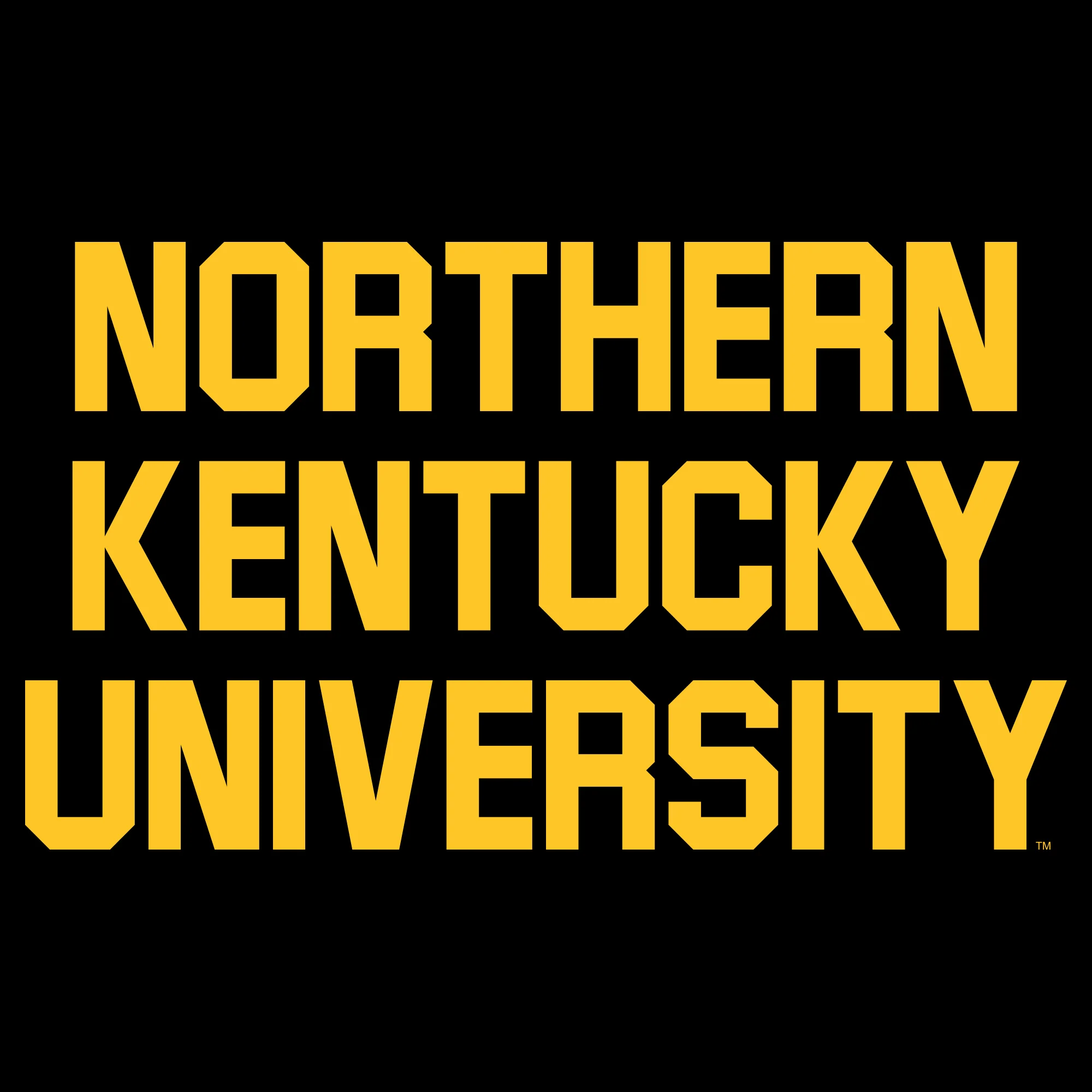 Northern Kentucky University Norse Basic Block Youth Short Sleeve T Shirt - Black - Image 2