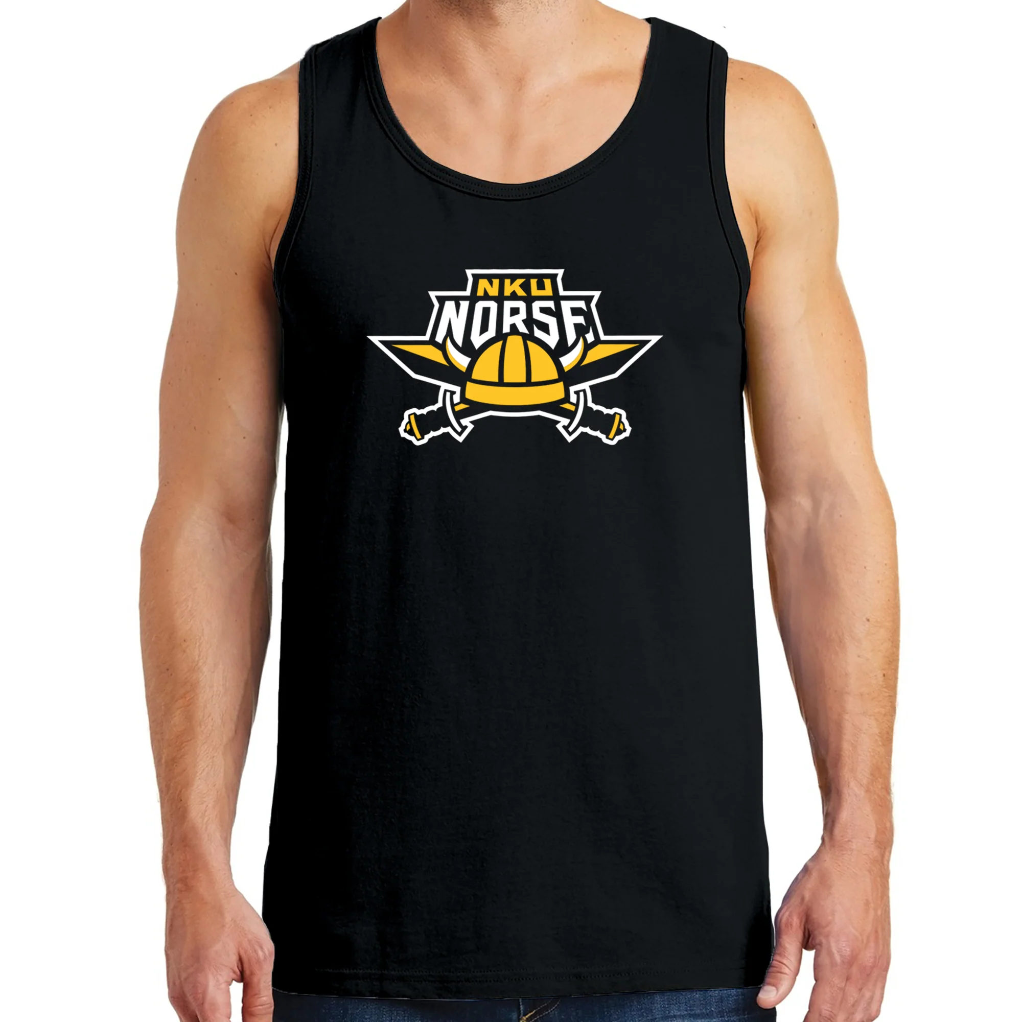 Northern Kentucky University Norse Primary Logo Tank Top - Black - Image 2