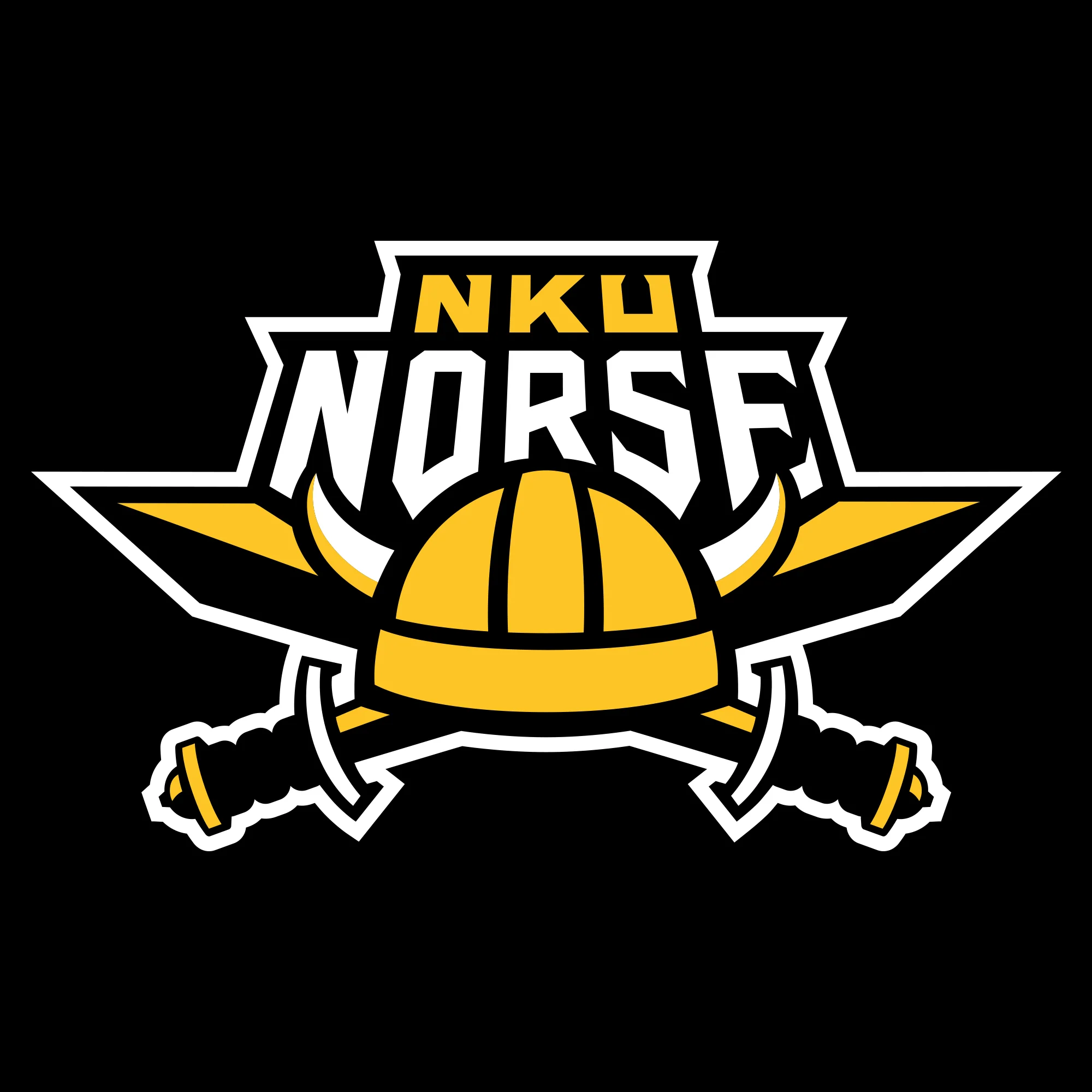 Northern Kentucky University Norse Primary Logo Womens Short Sleeve T Shirt - Black - Image 3