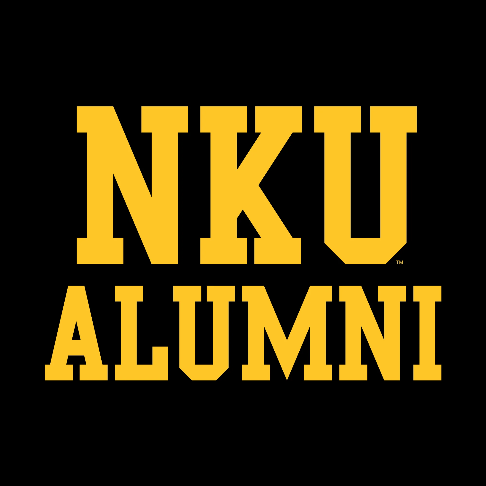 Northern Kentucky University Norse Alumni Basic Block Short Sleeve T Shirt - Black - Image 2