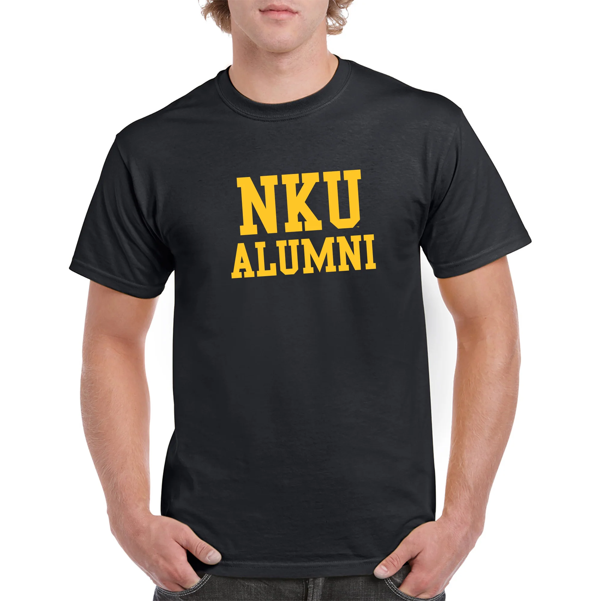 Northern Kentucky University Norse Alumni Basic Block Short Sleeve T Shirt - Black - Image 3
