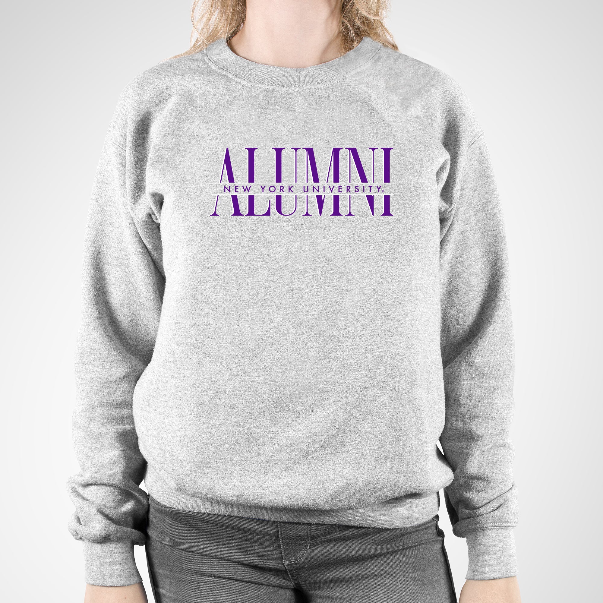 NYU Classic Alumni Crewneck - Sport Grey - Image 4