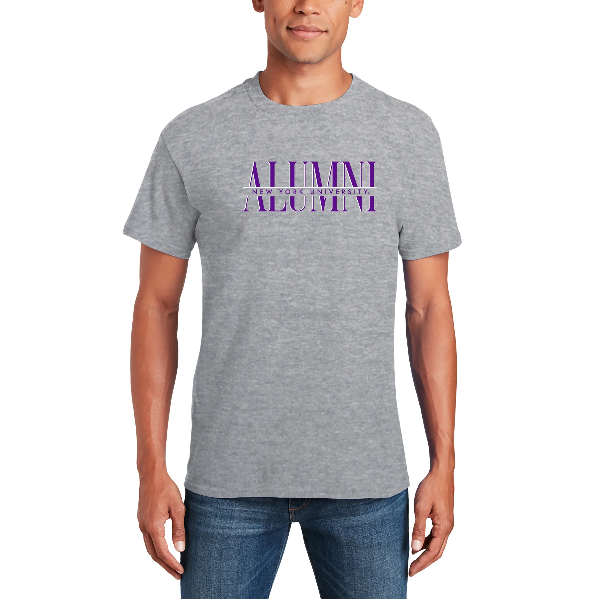 NYU Classic Alumni T-Shirt - Sport Grey - Image 3