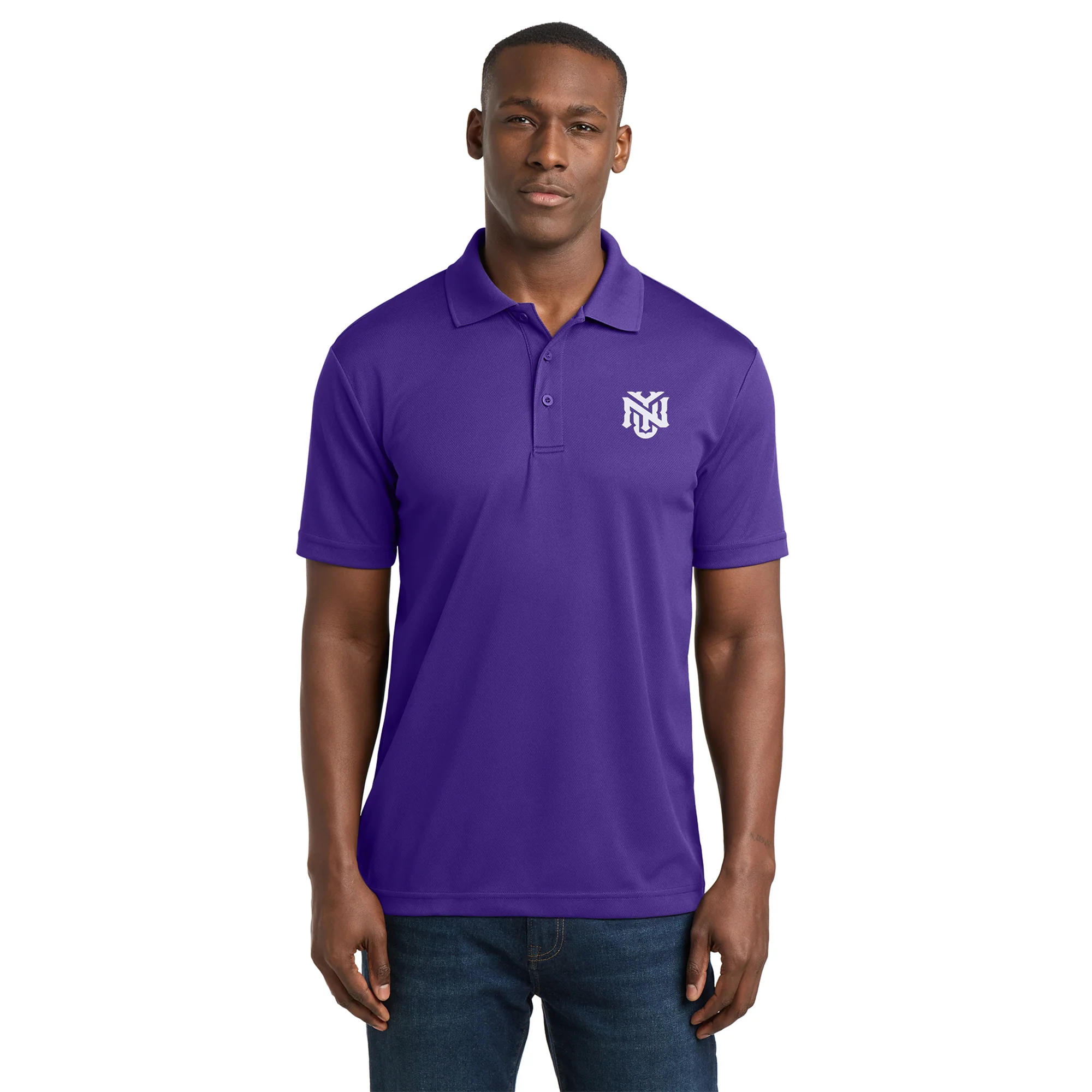 NYU Primary Logo LC EMB Polo - Image 9