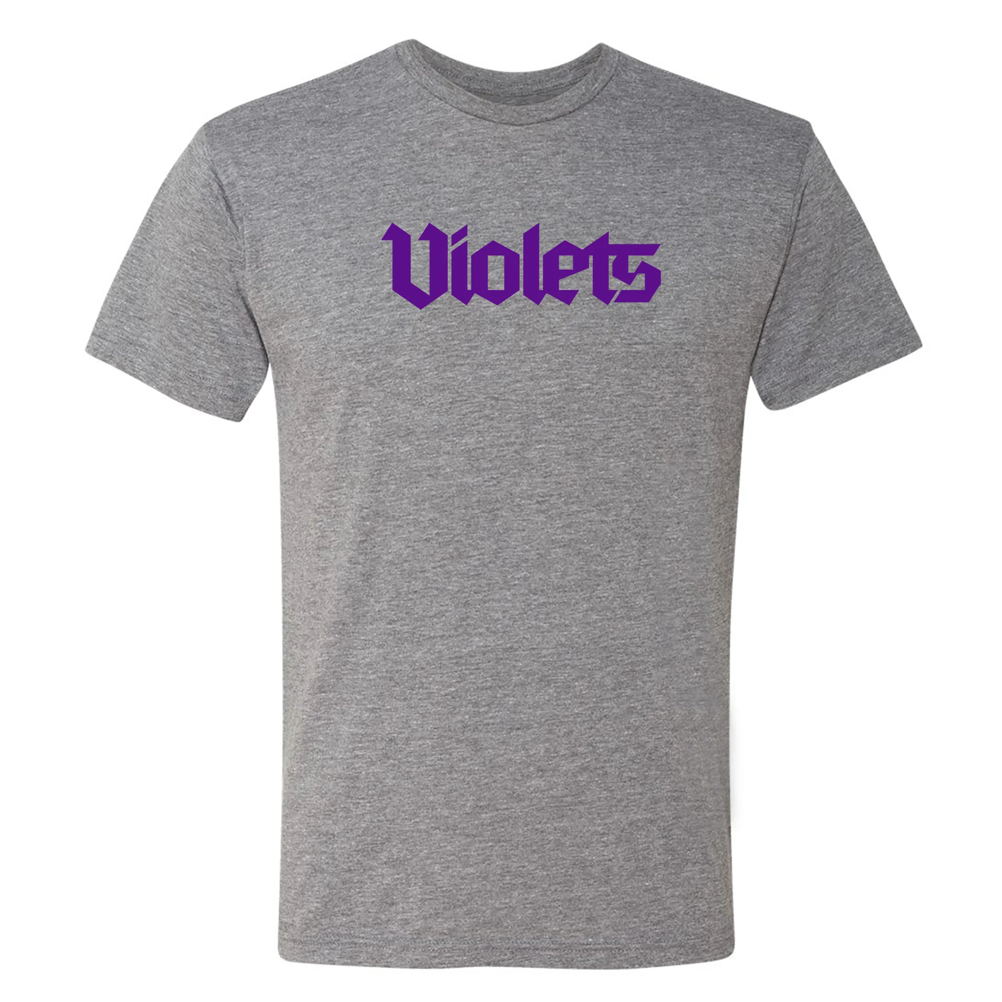 NYU Violets Wordmark Triblend T-Shirt - Image 2