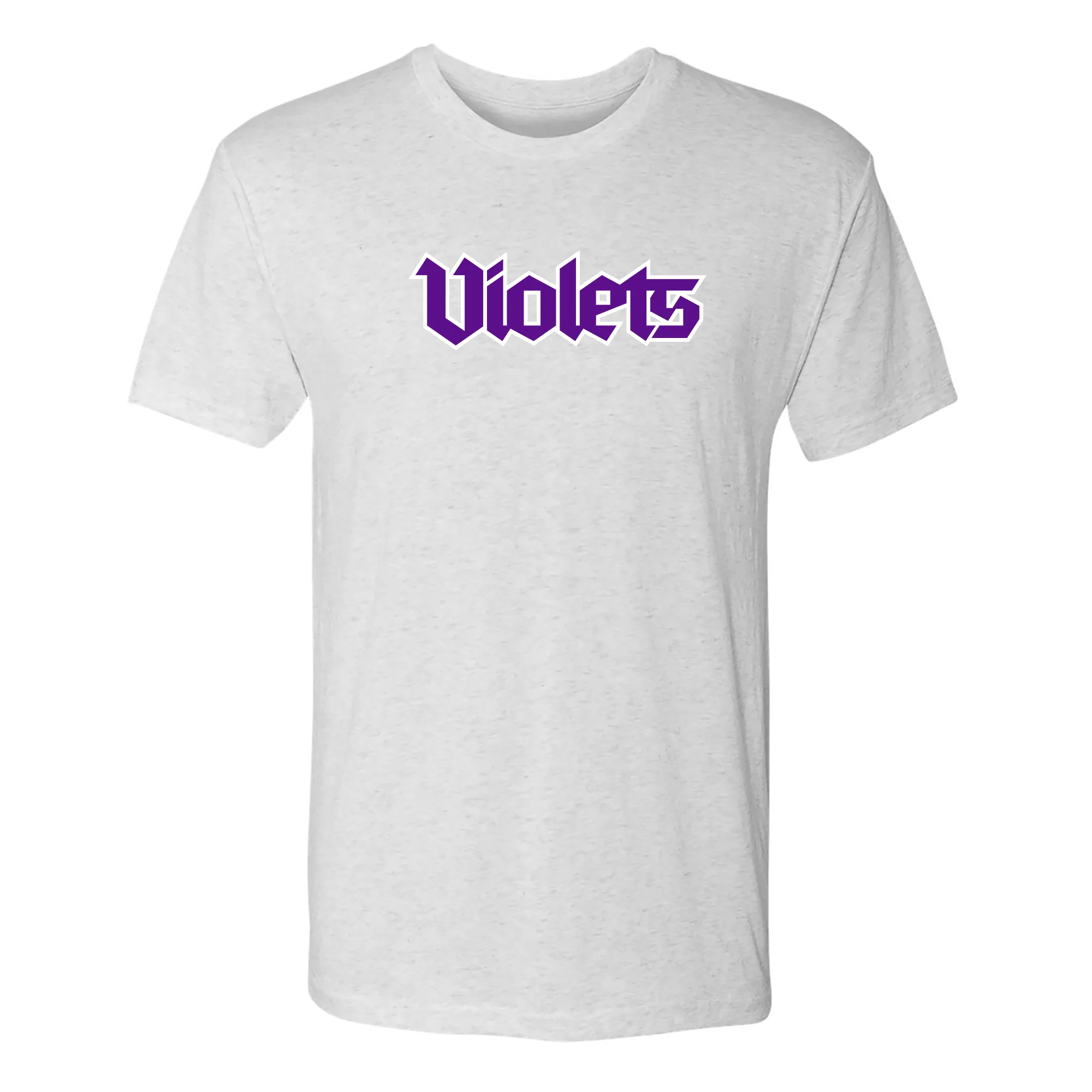 NYU Violets Wordmark Triblend T-Shirt - Image 3