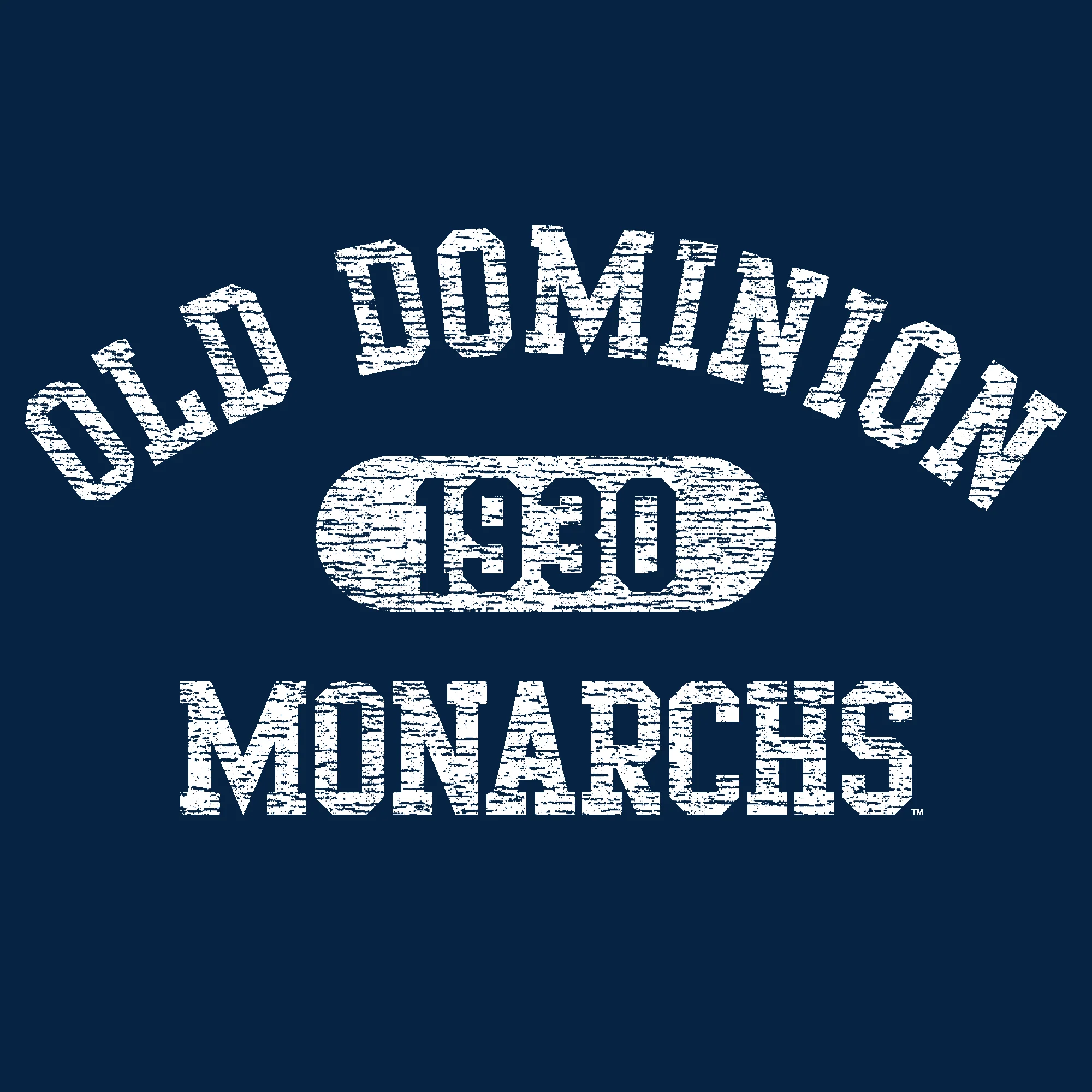 Old Dominion University Monarchs Athletic Arch Heavy Blend Hoodie - Navy - Image 2