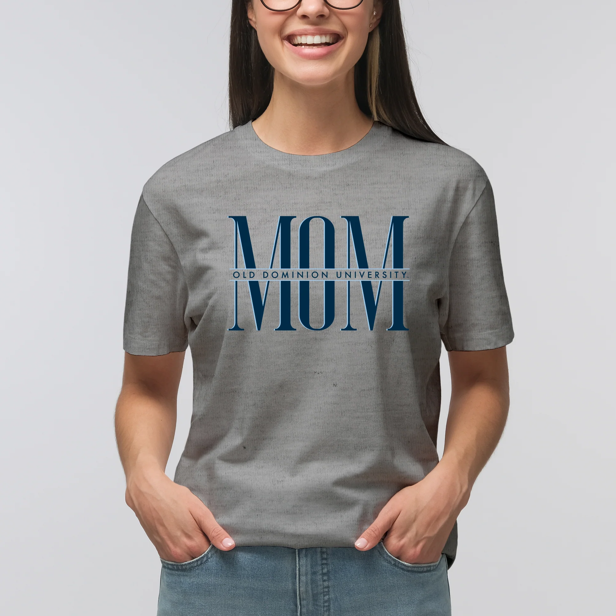 Old Dominion Classic Mom T-Shirt - Sport Grey - Image 3