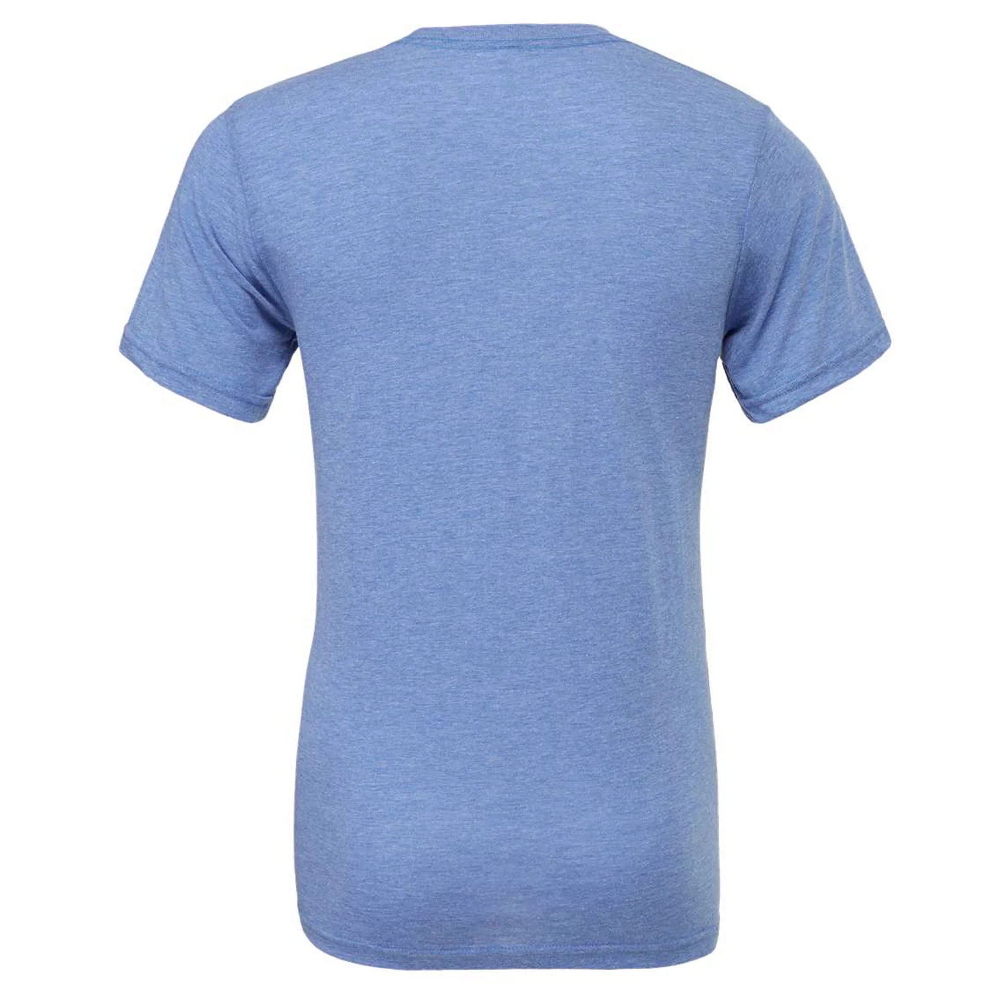 Old Dominion Monarchs State Silhouette Logo Triblend T Shirt - Blue Triblend - Image 3