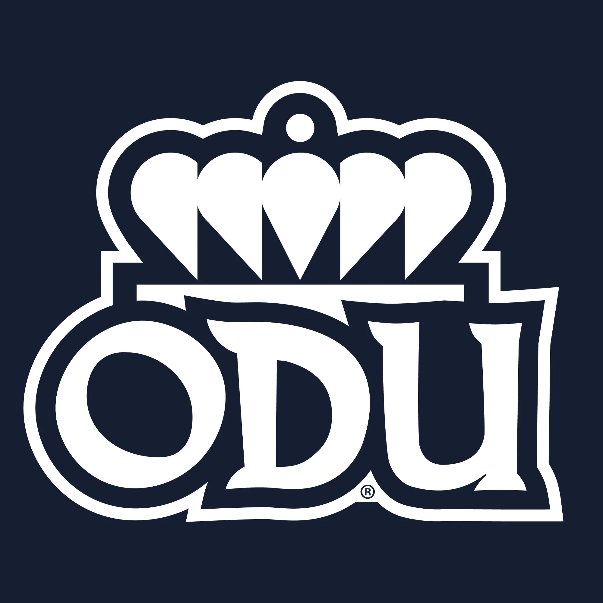 Old Dominion University Monarchs Primary Logo Womens Short Sleeve T Shirt - Navy - Image 2