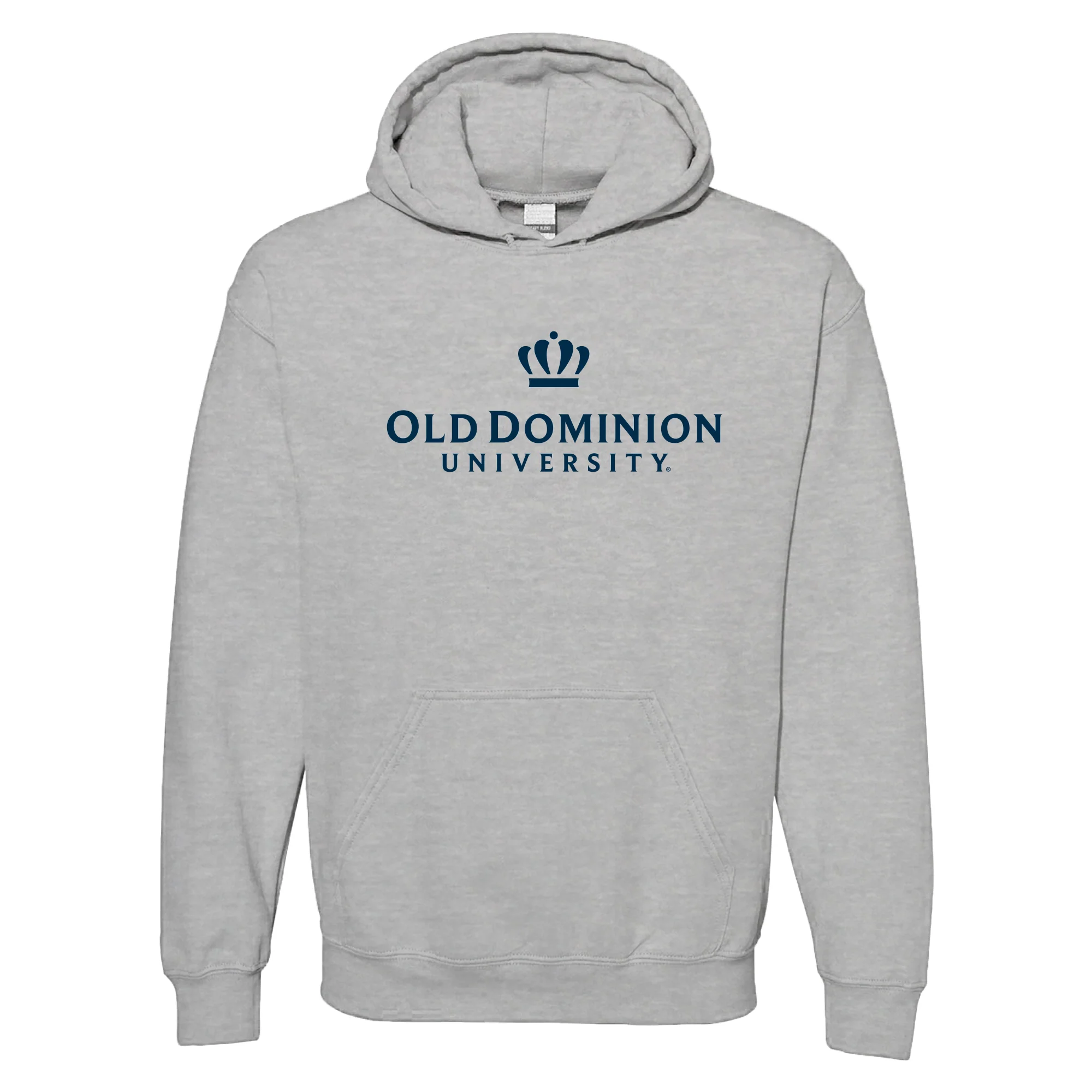Old Dominion University Monarchs Institutional Logo Hoodie - Sport Grey