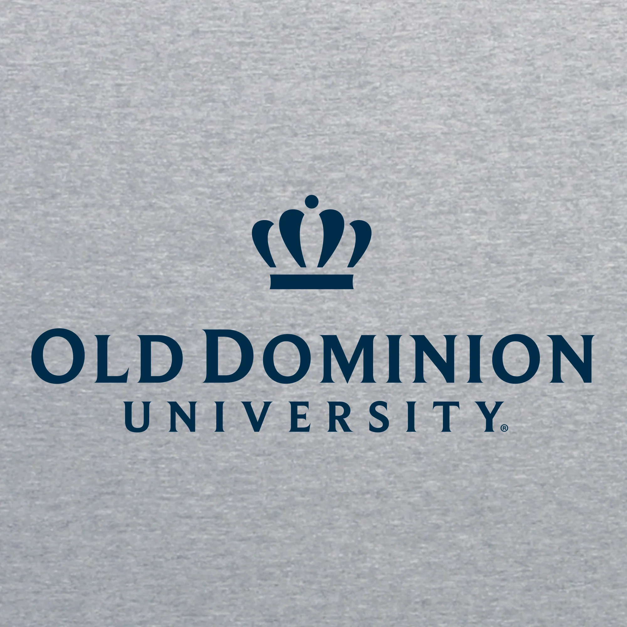 Old Dominion University Monarchs Institutional Logo Short Sleeve T Shirt - Sport Grey - Image 2